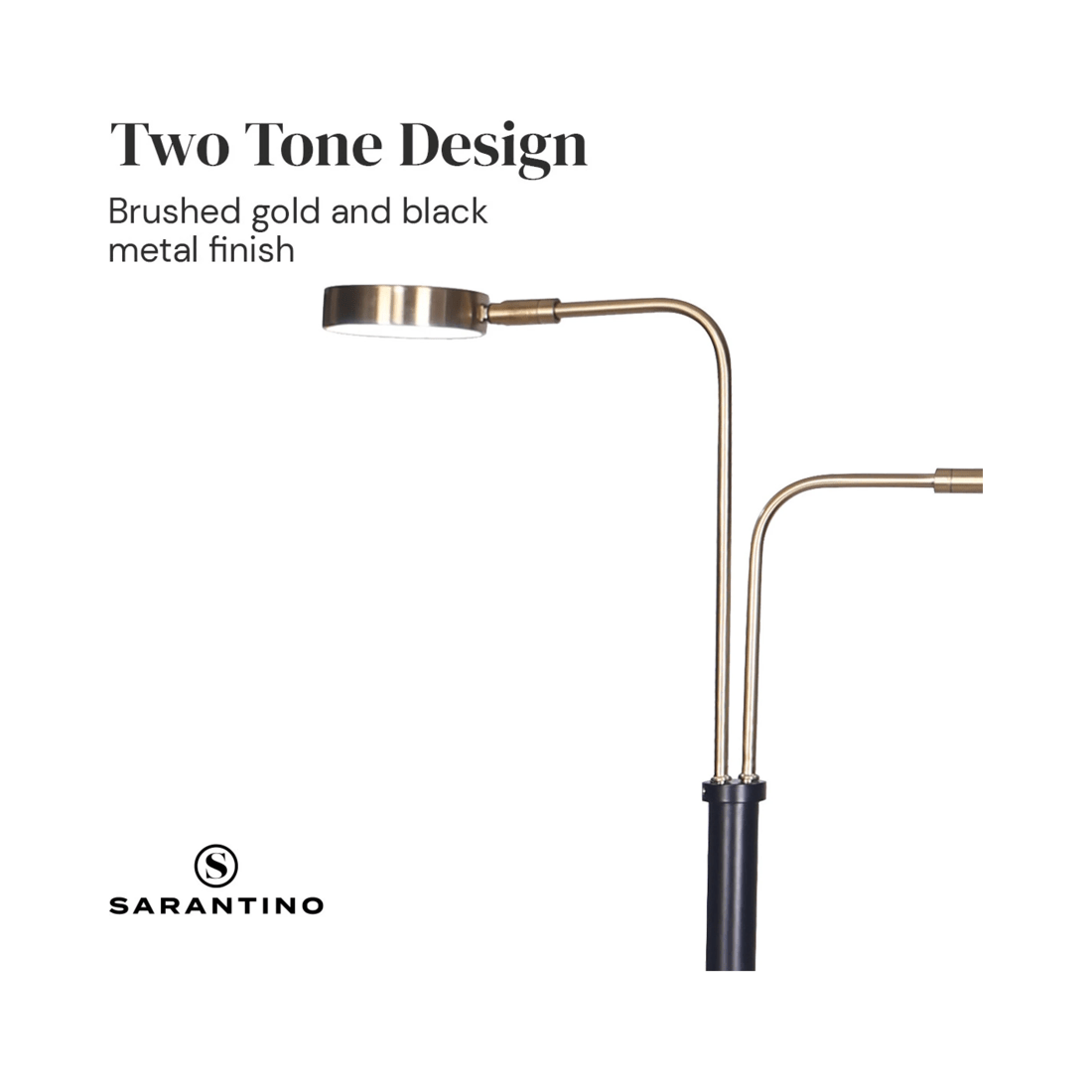 7 Sarantino LED Metal Floor Lamp, 7 of 9