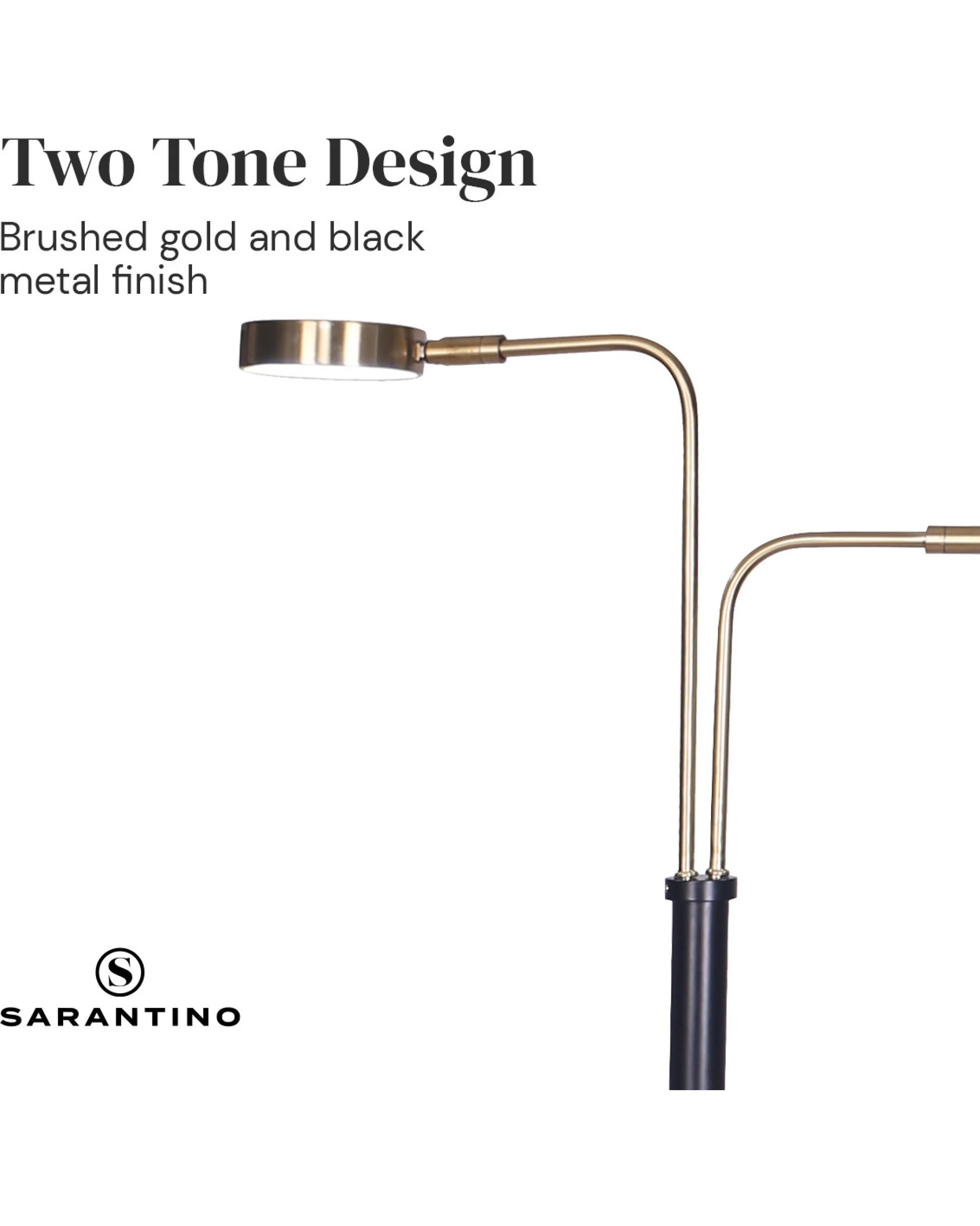 7 Sarantino LED Metal Floor Lamp, 7 of 9