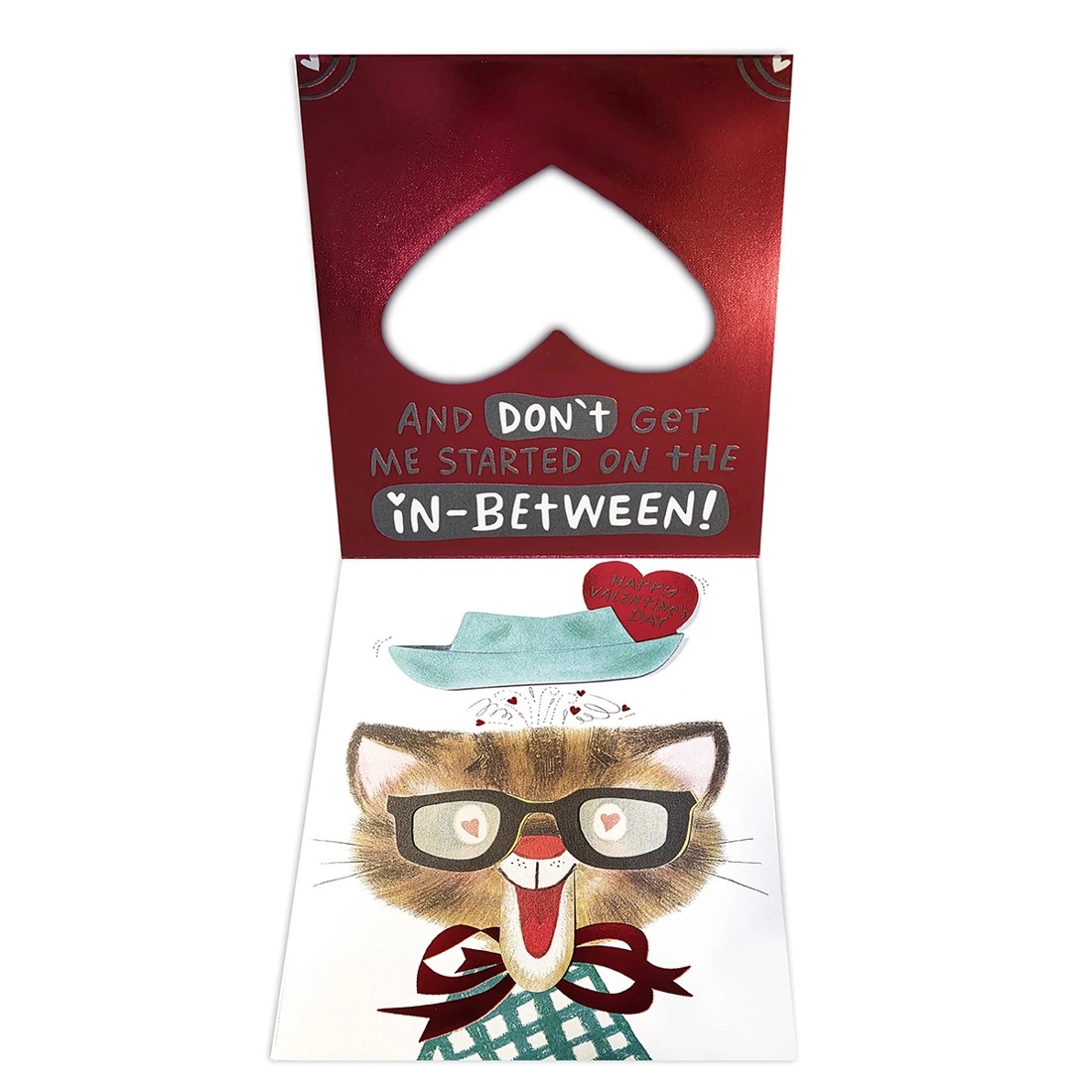 2 Hallmark Valentine's Day Card - Cat Glasses, 2 of 3