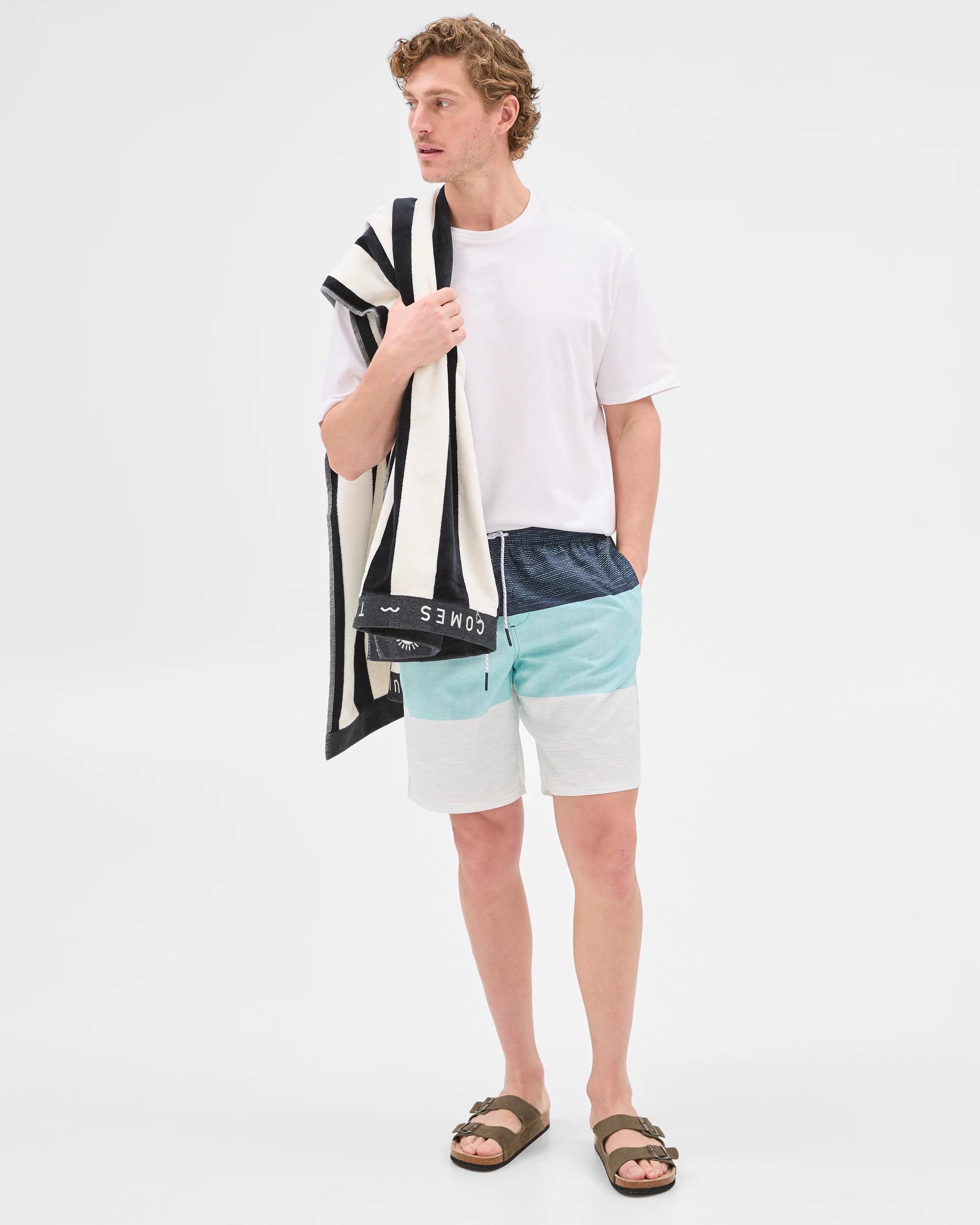 1 Target Blocked Swim Boardshorts AQUA, 1 of 10