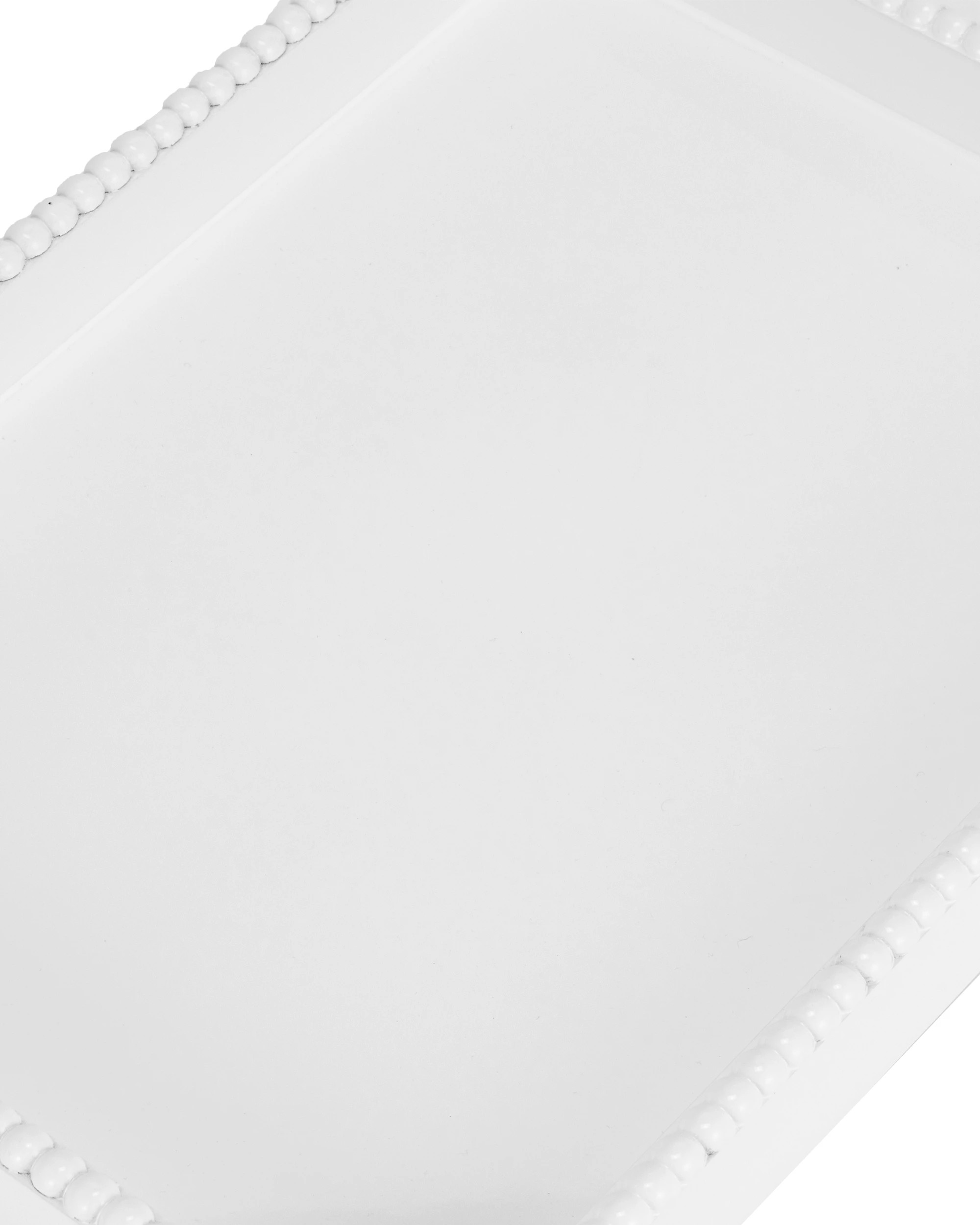 5 White Textured Edge Decor Tray, 5 of 6