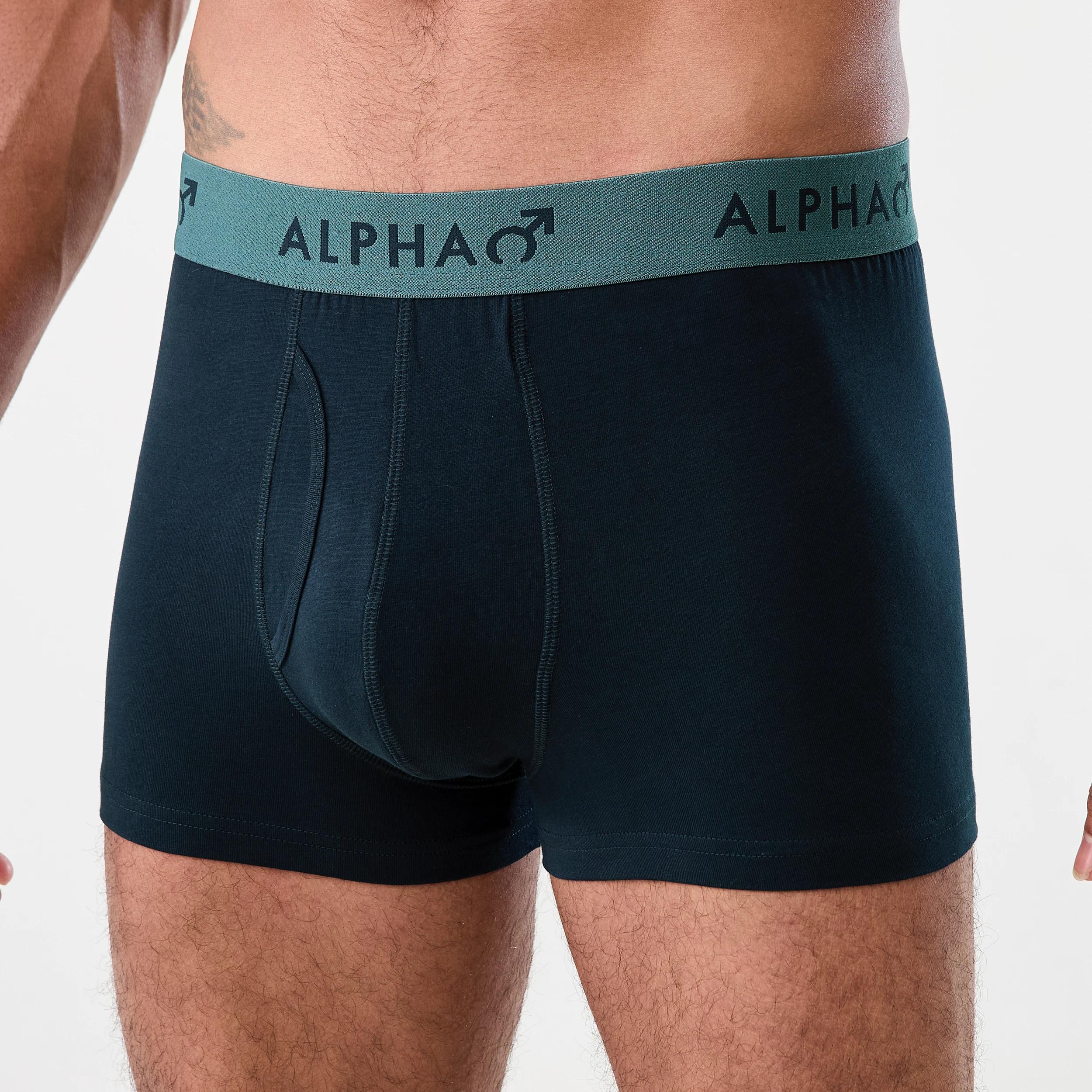 5 3 Pack Colour Elastic Trunks NAVY, SEA GREEN, 5 of 8