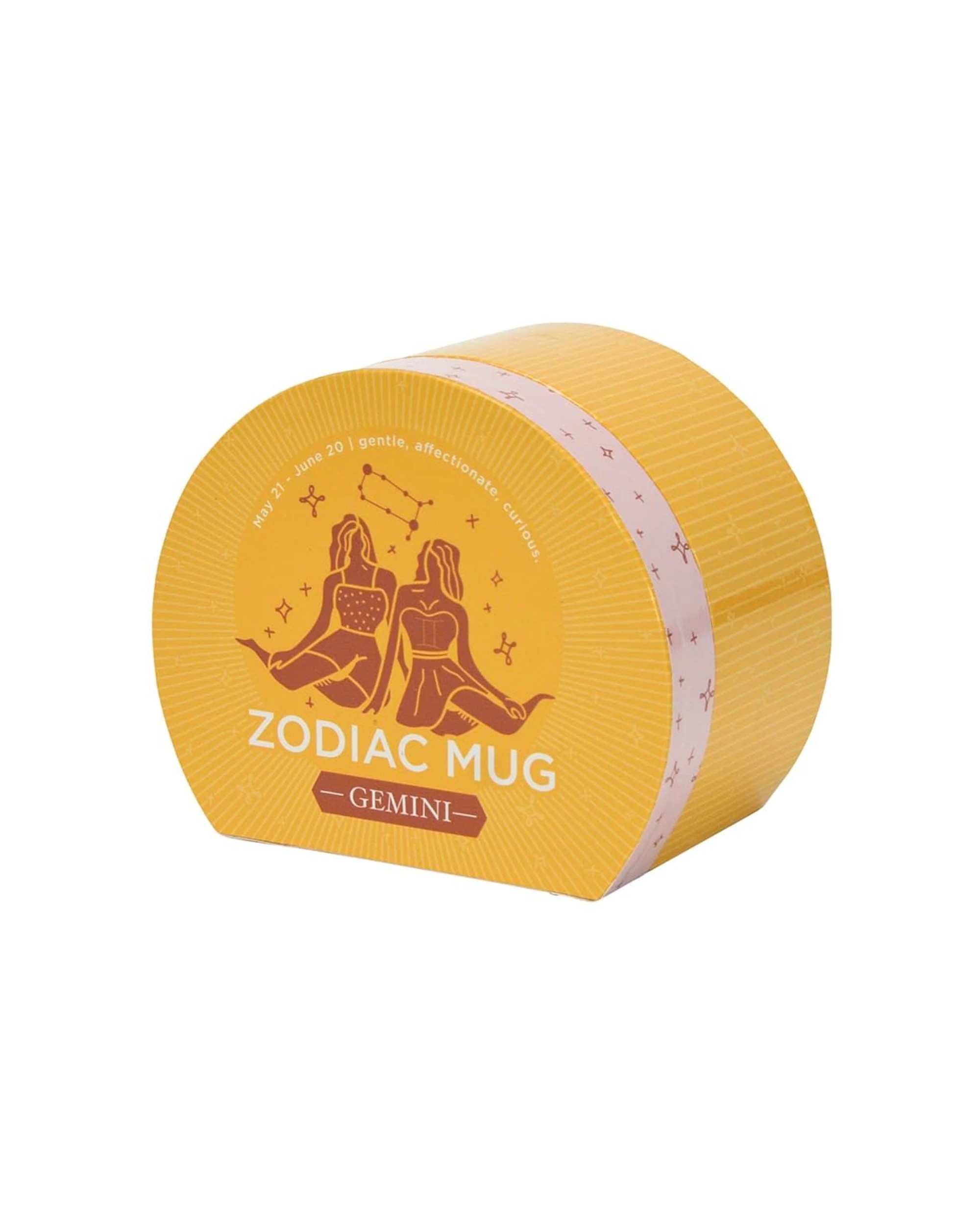 2 Annabel Trends Coffee Mug Zodiac Cup With Handle Porcelain 350ml Gemini - Yellow, 2 of 2