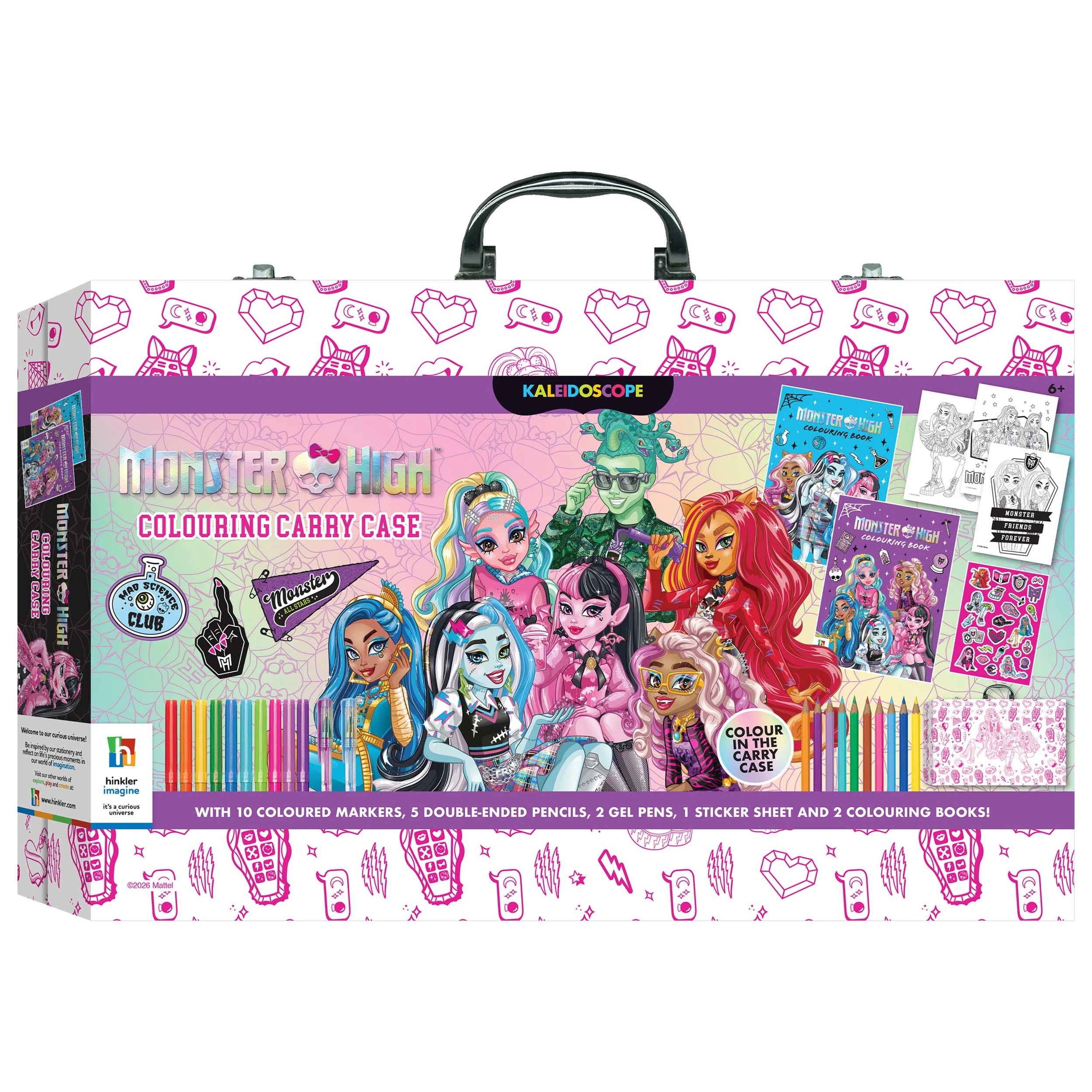 1 Kaleidoscope: Monster High Colouring Carry Case - Book, 1 of 8