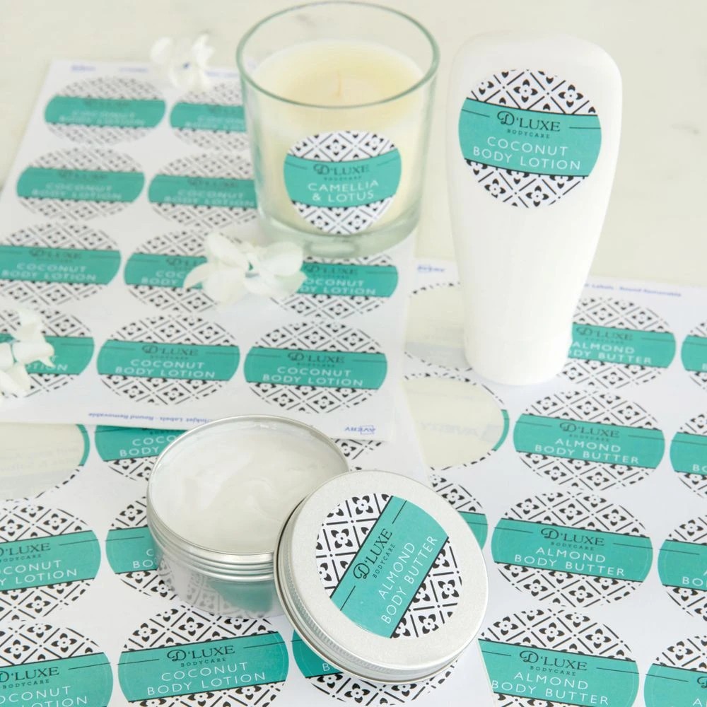 5 Avery 12UP Inkjet Laser Removable Round Labels White 10 Sheet, 5 of 6