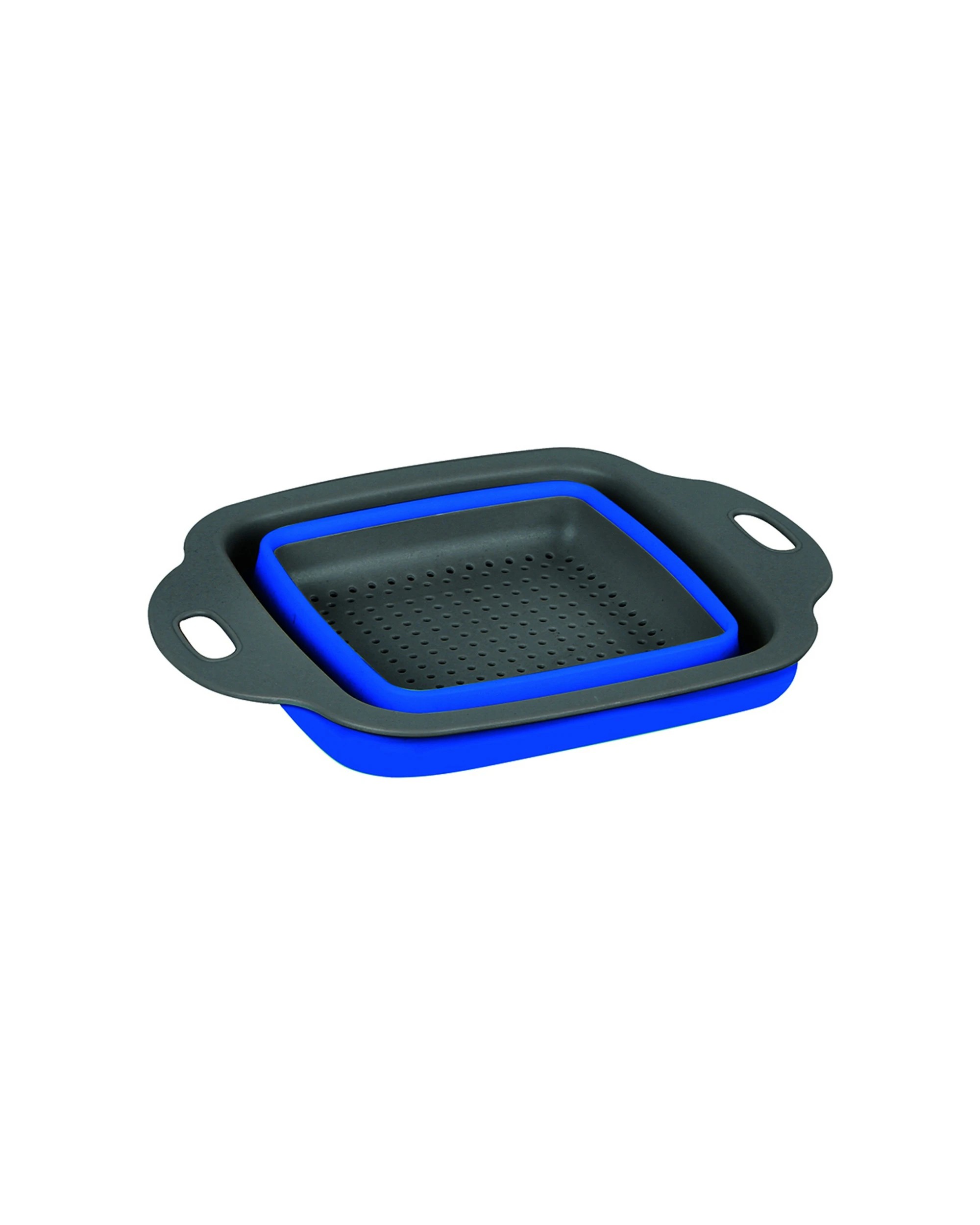 2 Wildtrak Expanda Foldable Strainer Camping Kitchen Accessory PP TPR - Blue, 2 of 2