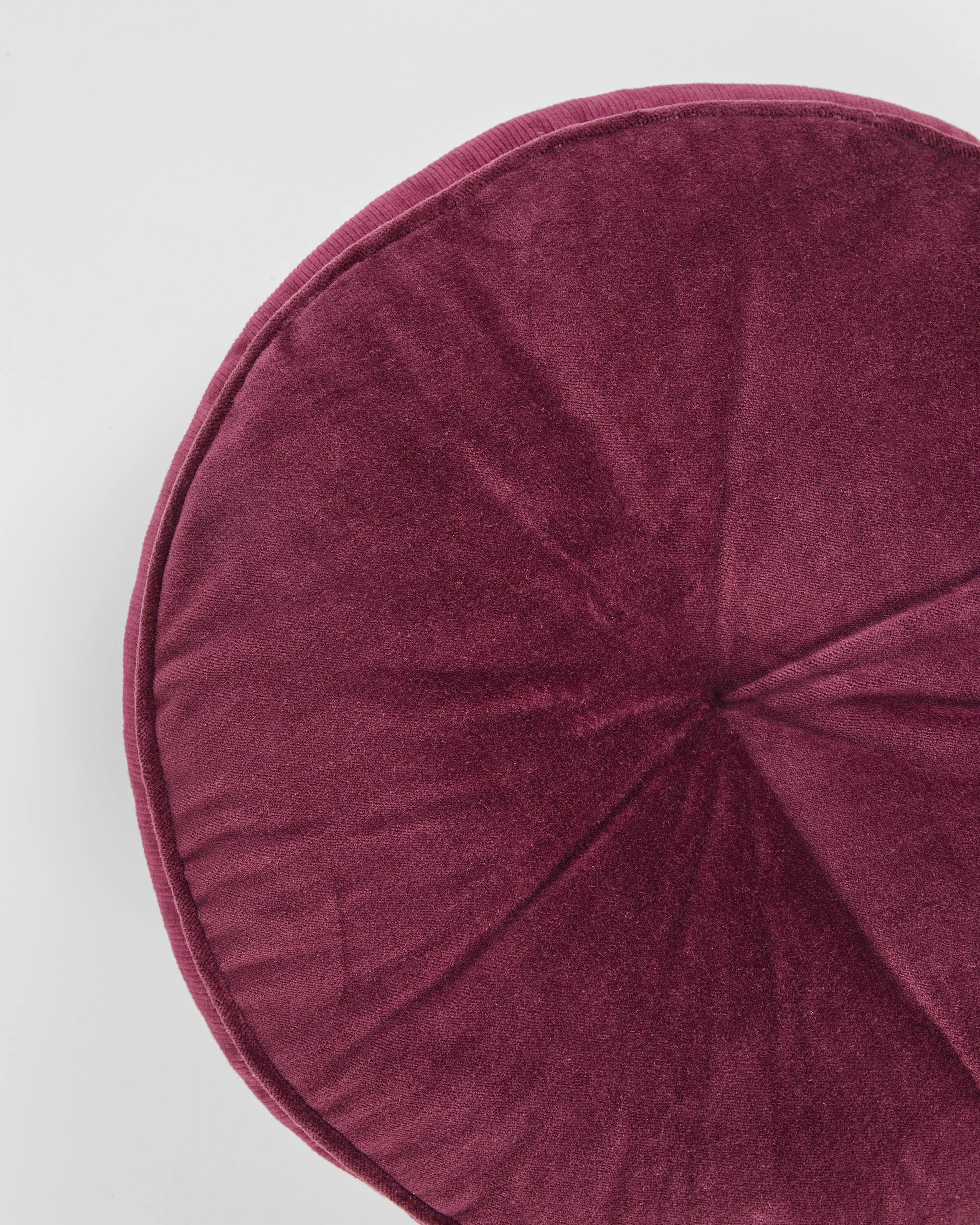 2 Target Lacy Velvet Round Cushion - Red, 2 of 2