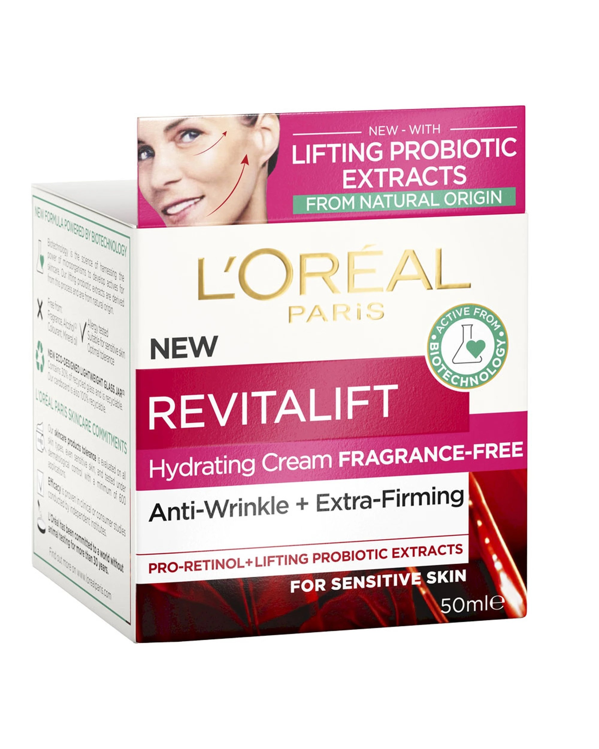 1 L'oreal Paris L'oreal Revitalift Hydrating Cream Fragrance Free 50ml, 1 of 3