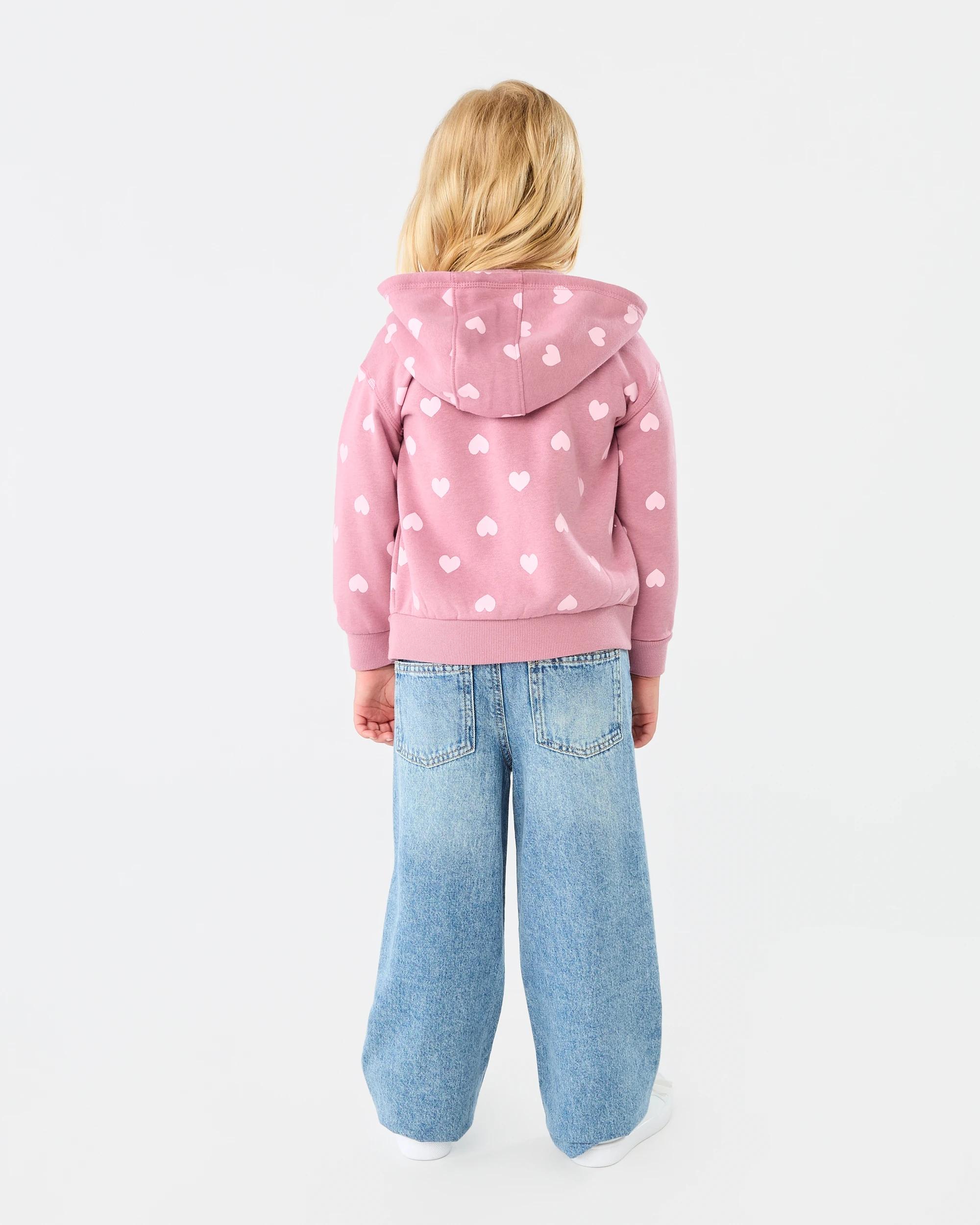 8 Zip Through Hoodie Pink Heart, 8 of 8