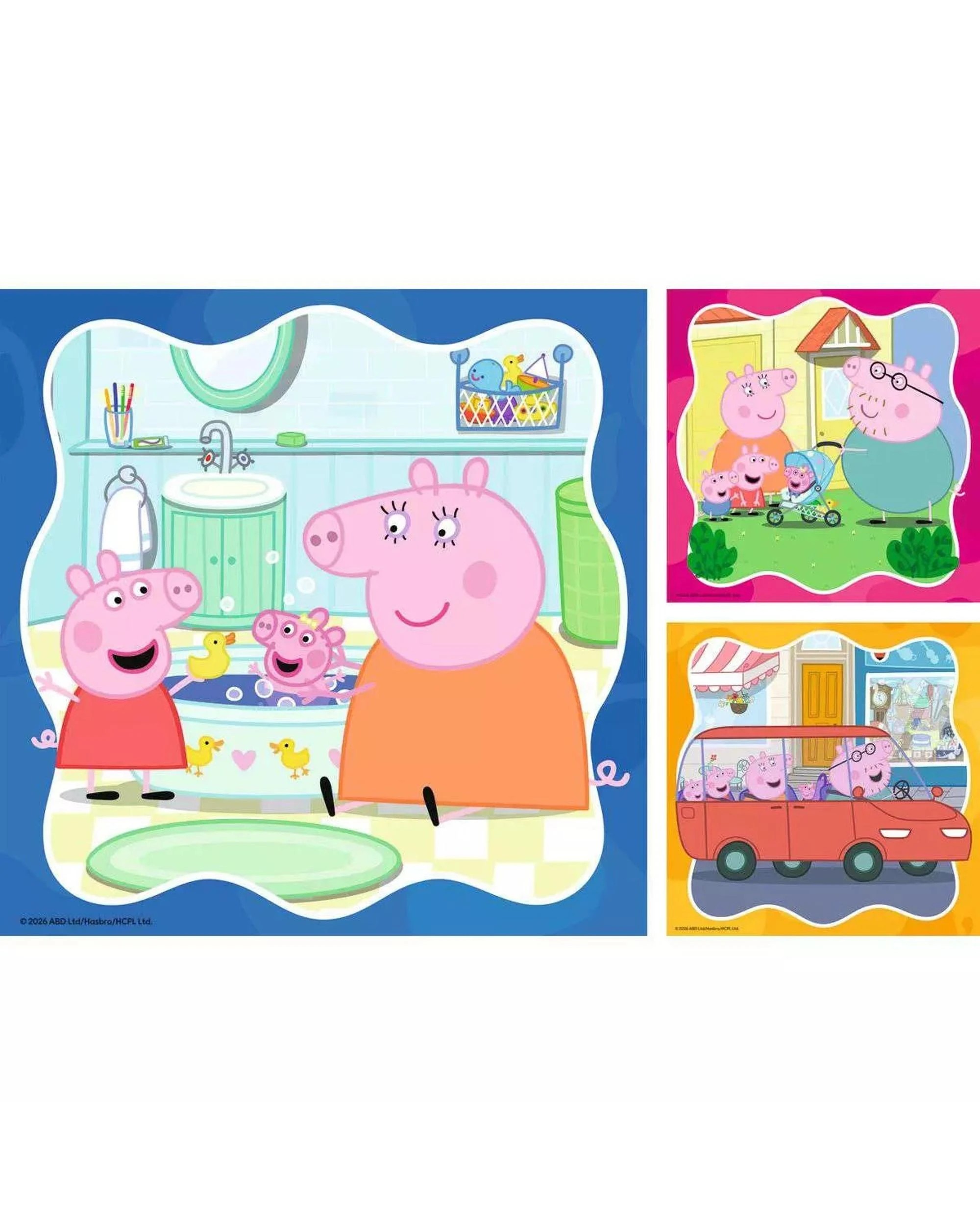 2 Ravensburger Peppa Pig Family Firsts 3 x 49 Piece Jigsaw Puzzle 3 Pack, 2 of 6