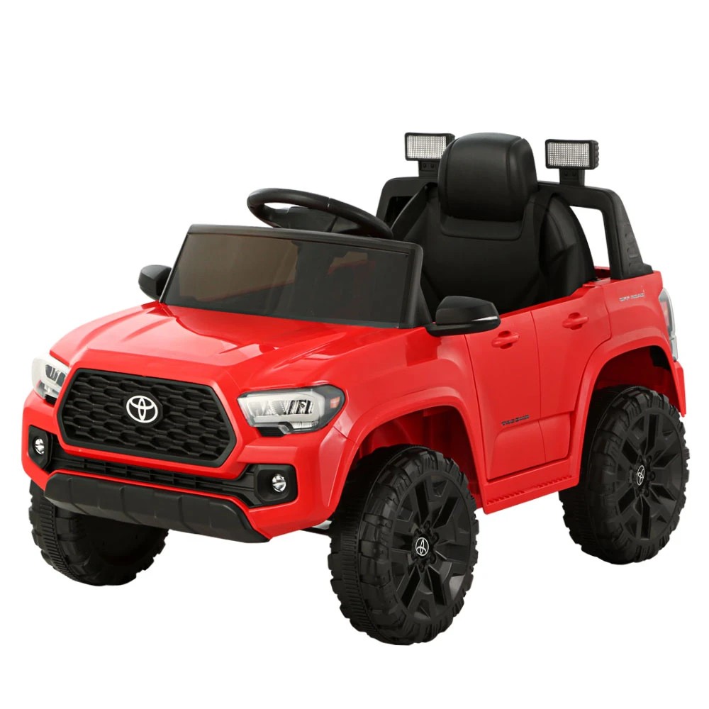 1 Kids Electric Ride On Car Toyota Tacoma Off Road Jeep Toy Cars Remote 12V - Red, 1 of 6