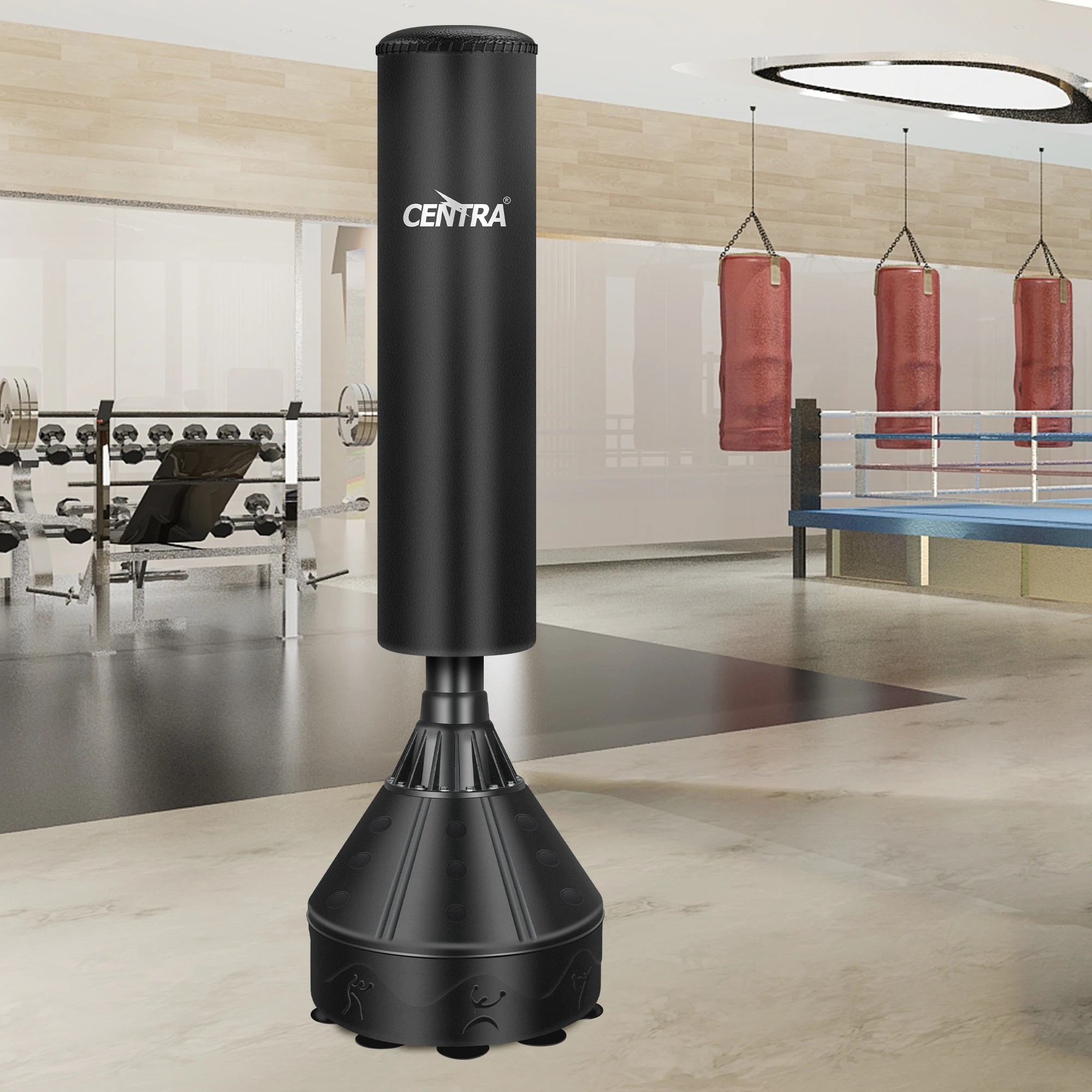 7 Centra 170Cm Freestanding Punching Bag In Colour - Red, 7 of 8