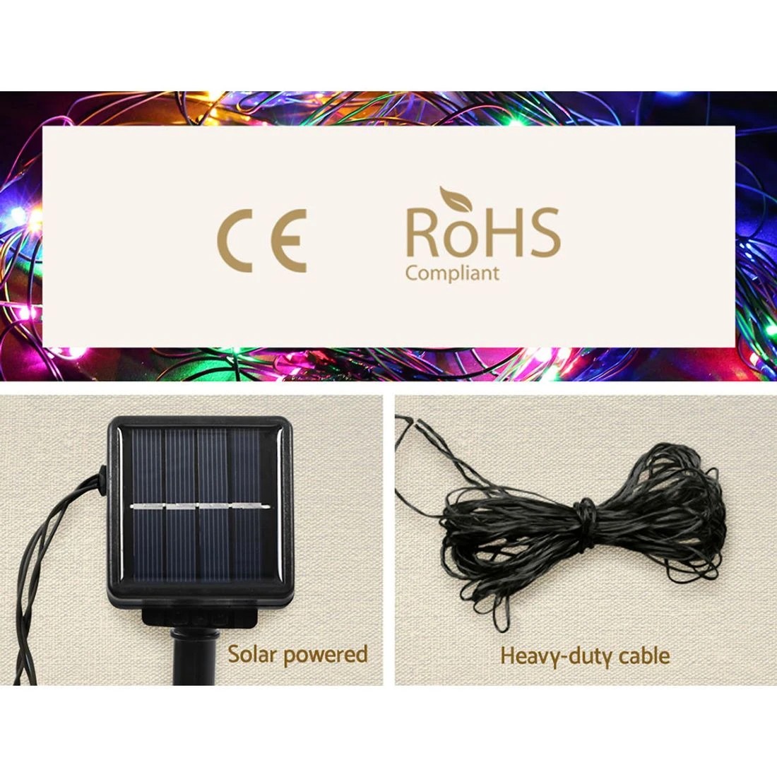 7 Jingle Jollys Christmas Lights 130cm Snow 130 Led Decorations Led String Lights Indoor Outdoor Weather Resistant - Multi, 7 of 8