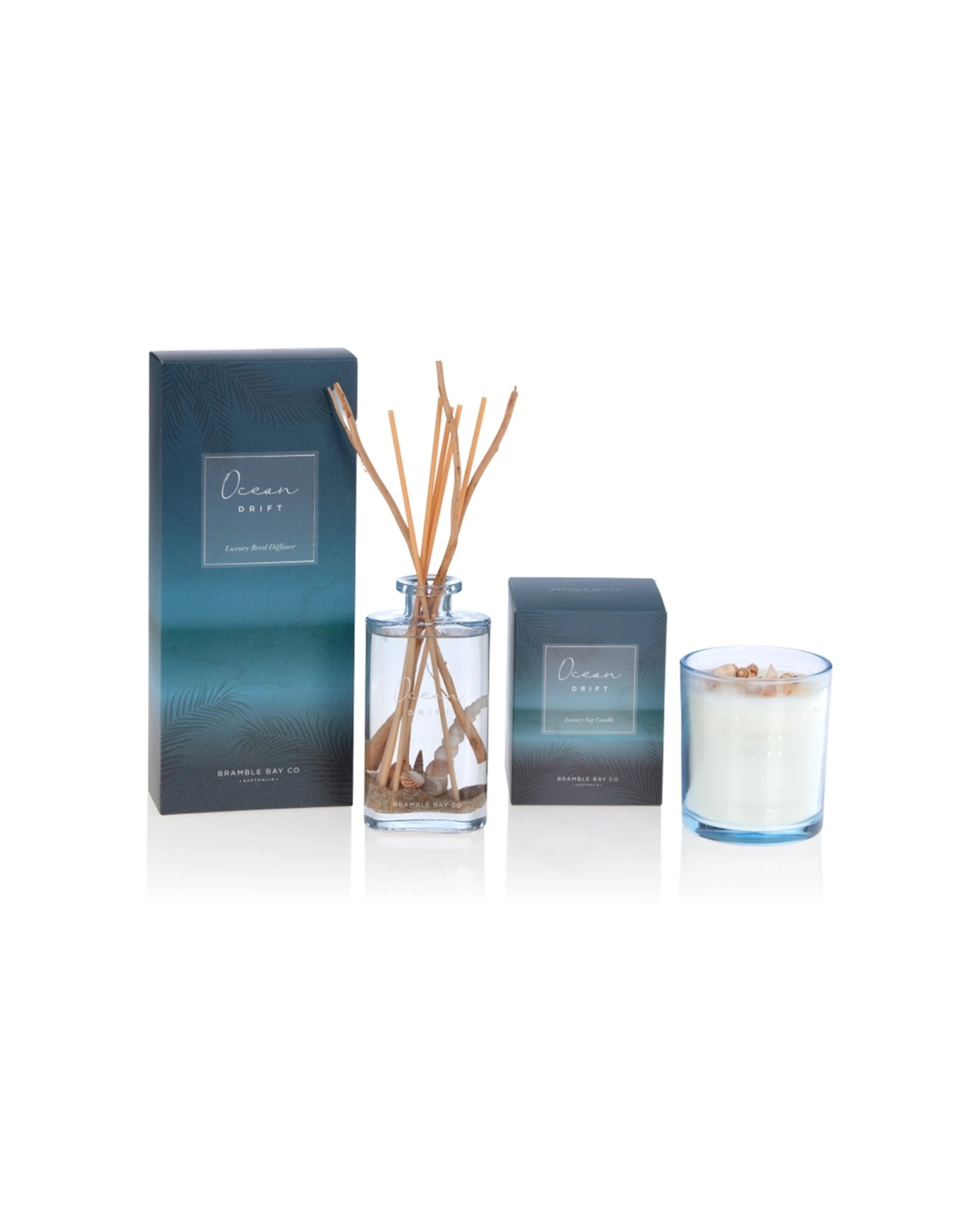 4 Bramble Bay Ocean Drift Glass Reed Diffuser Scented Home Fragrance 150ml - Natural, 4 of 4