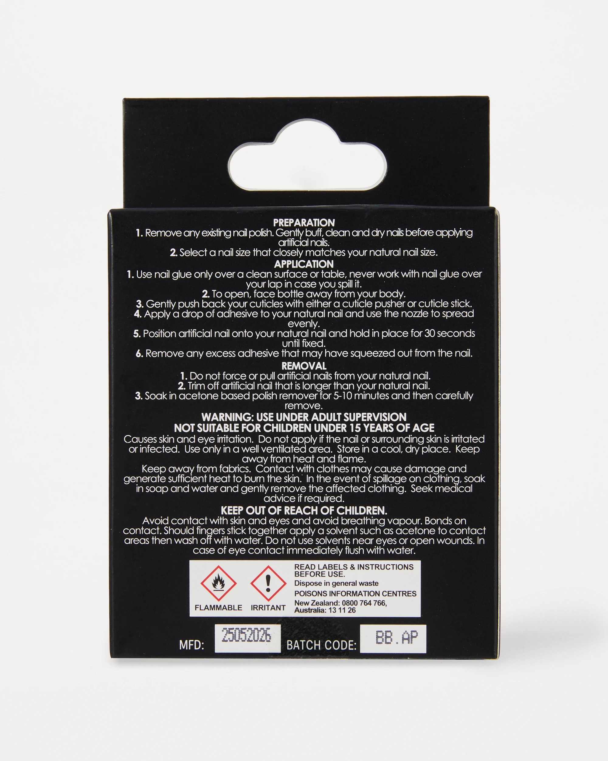 4 OXX Beauty 24 Pack Artificial Nails with Adhesive - Stiletto Shape, 3D Shell, 4 of 4