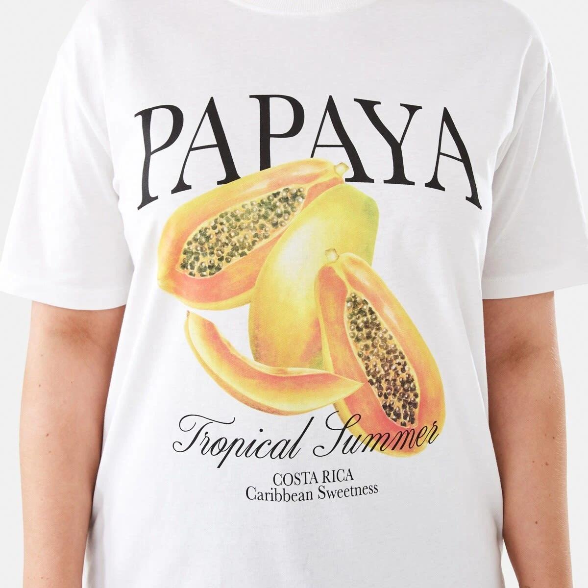 7 Short Sleeve Oversized Boyfriend T-shirt Papaya, 7 of 7