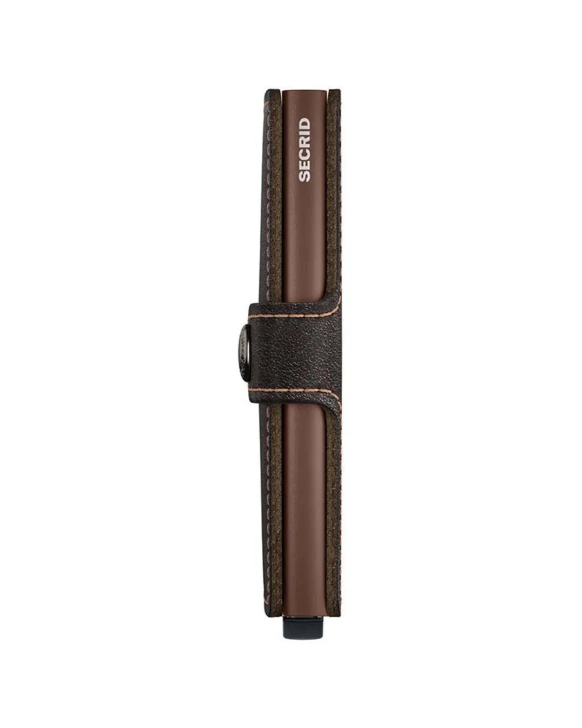 5 Secrid Miniwallet Compact RFID Wallet Orginal Chocolate Aluminium Leather - Brown, 5 of 5