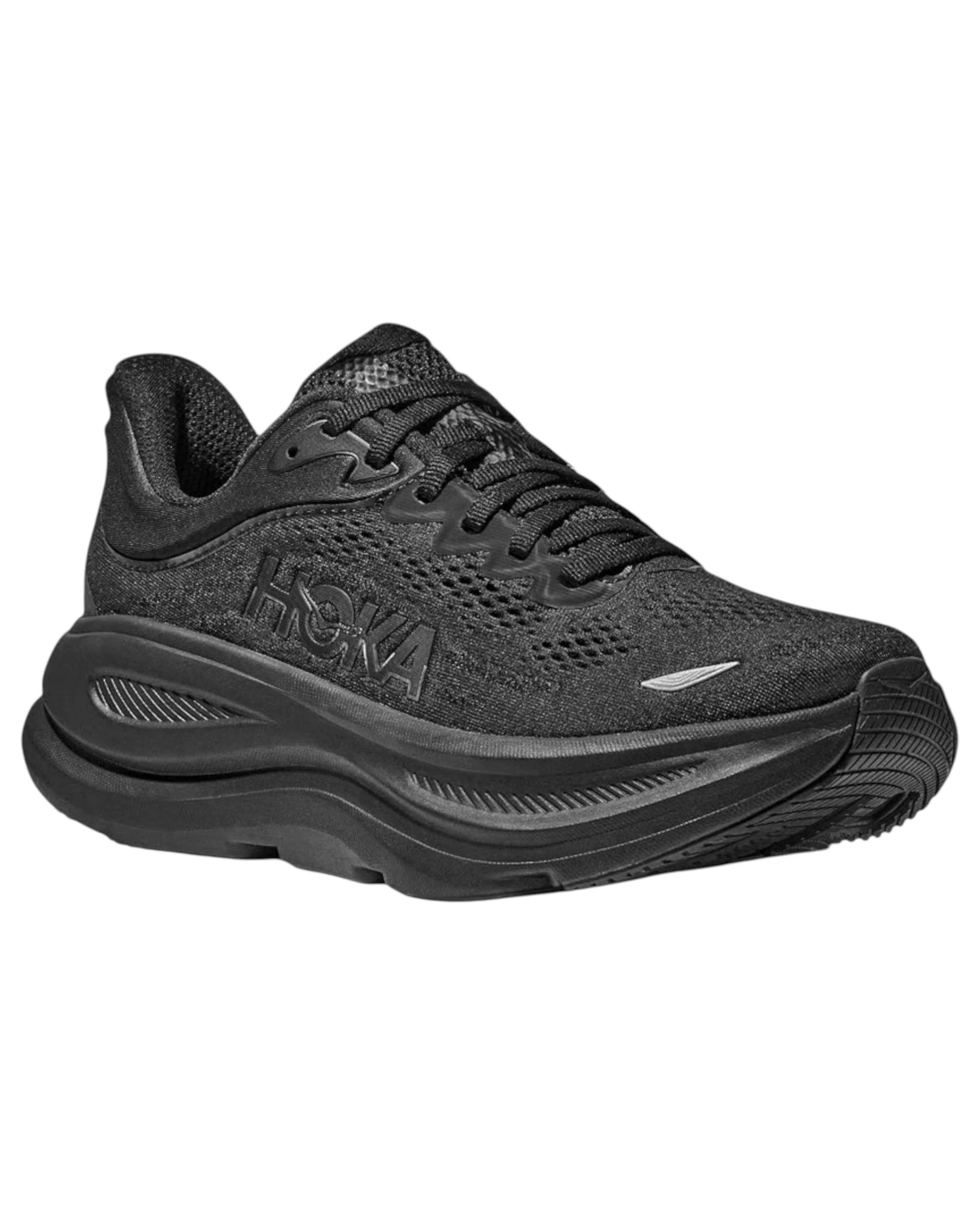 8 Hoka Mens Bondi 9 Athletic Running Shoes BLACK, 8 of 8