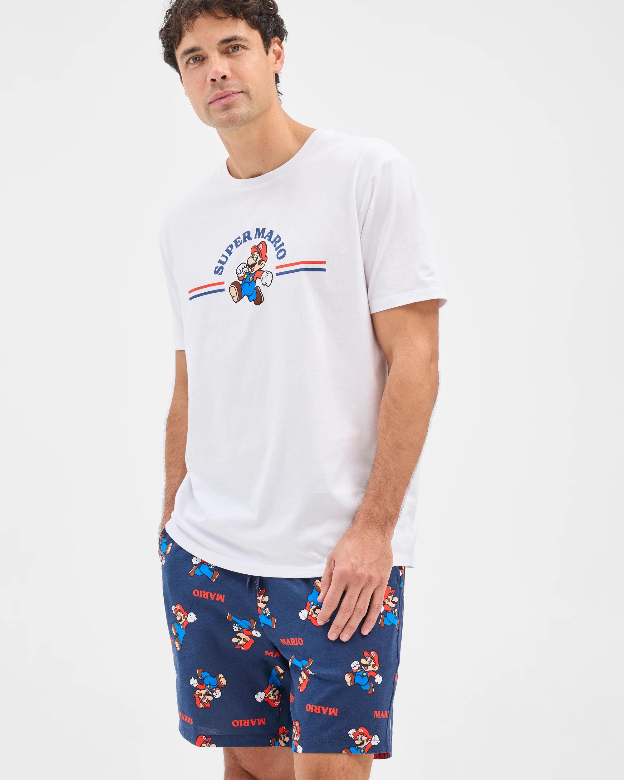 3 Licensed Super Mario Australian Cotton Pyjama Set MARIO CART WHITE, 3 of 7