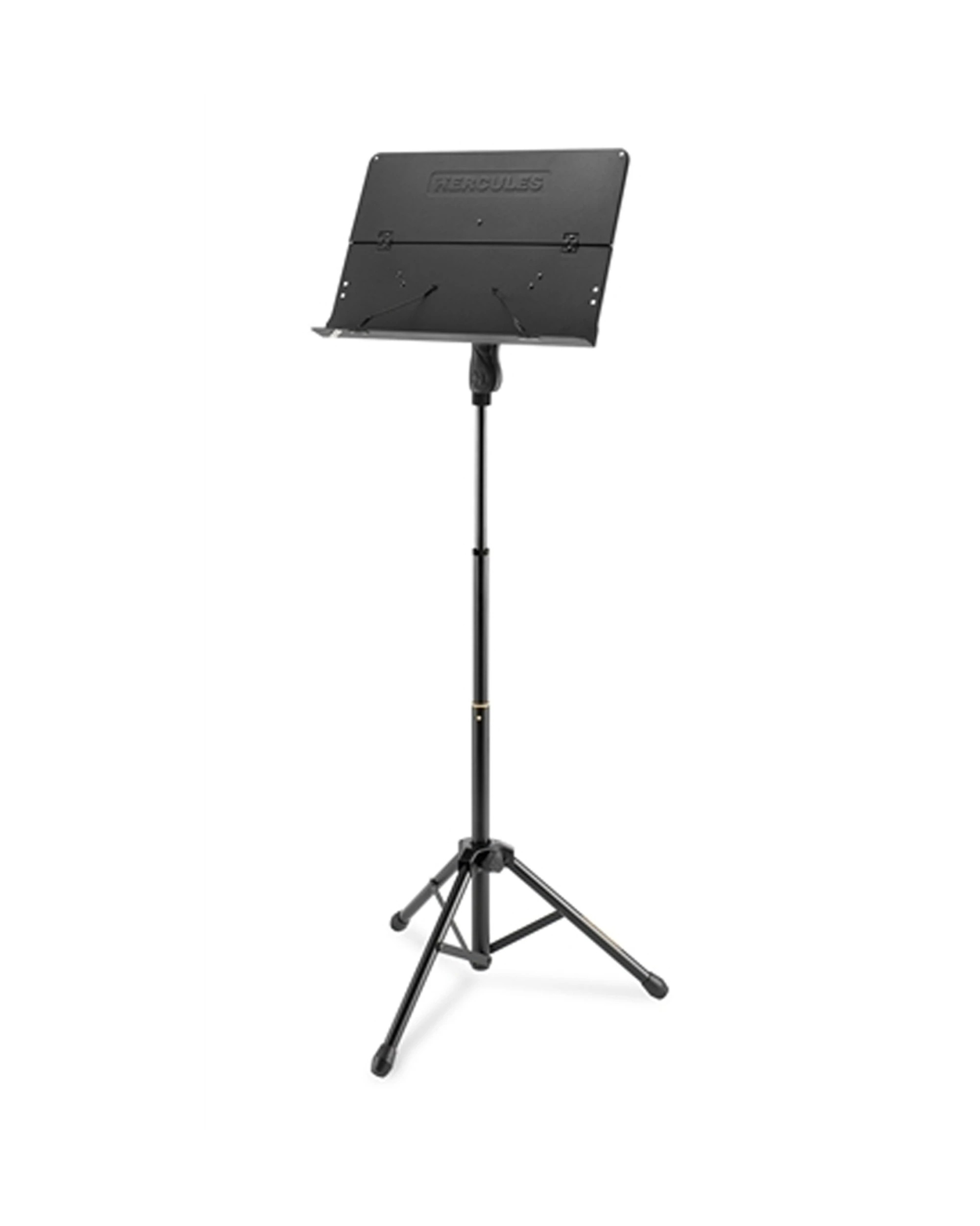 1 Hercules 115cm Folding 3-Section Orchestra Sheet Music Stand With Tripod Base - Black, 1 of 3