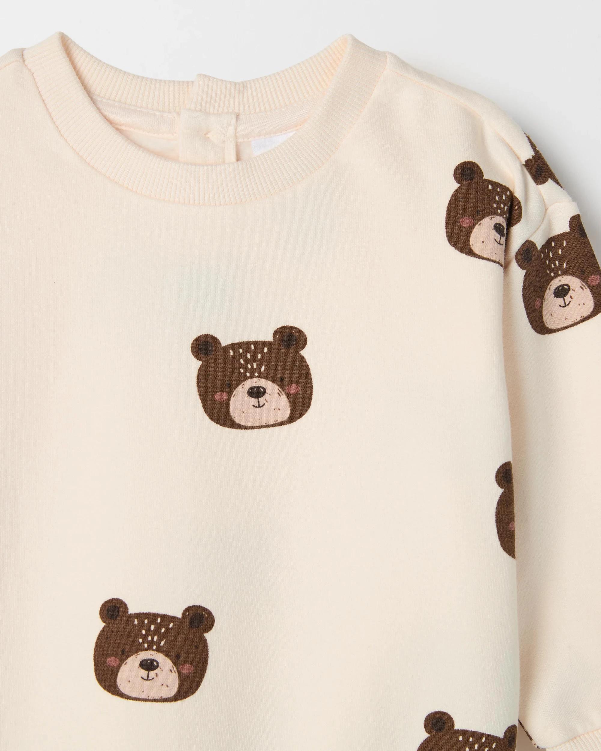 5 Target Baby Baby Organic Cotton Fleece Top and Rib Leggings Set BEARS, 5 of 5
