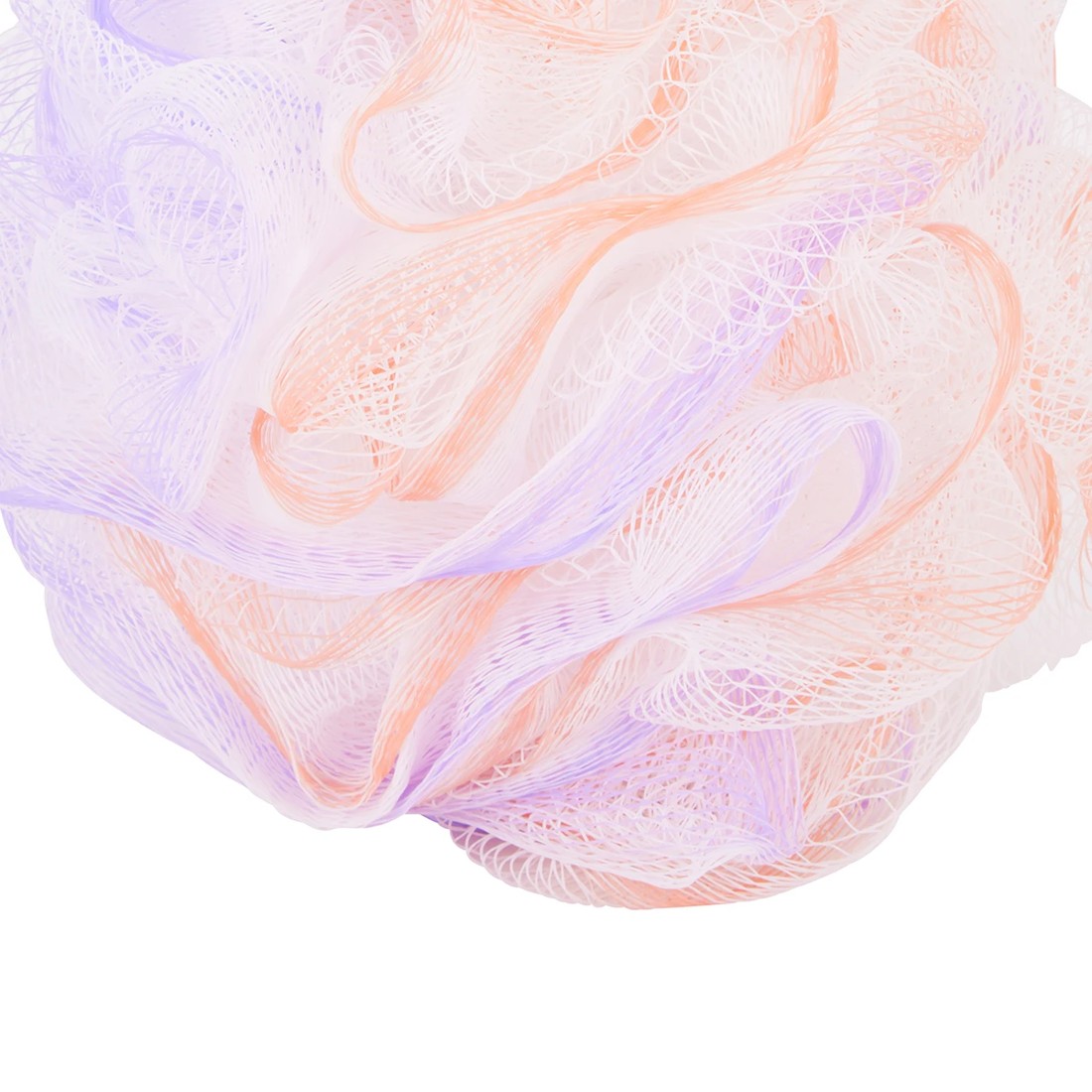 4 OXX Bodycare Bath Puff - Lilac and Peach, 4 of 5
