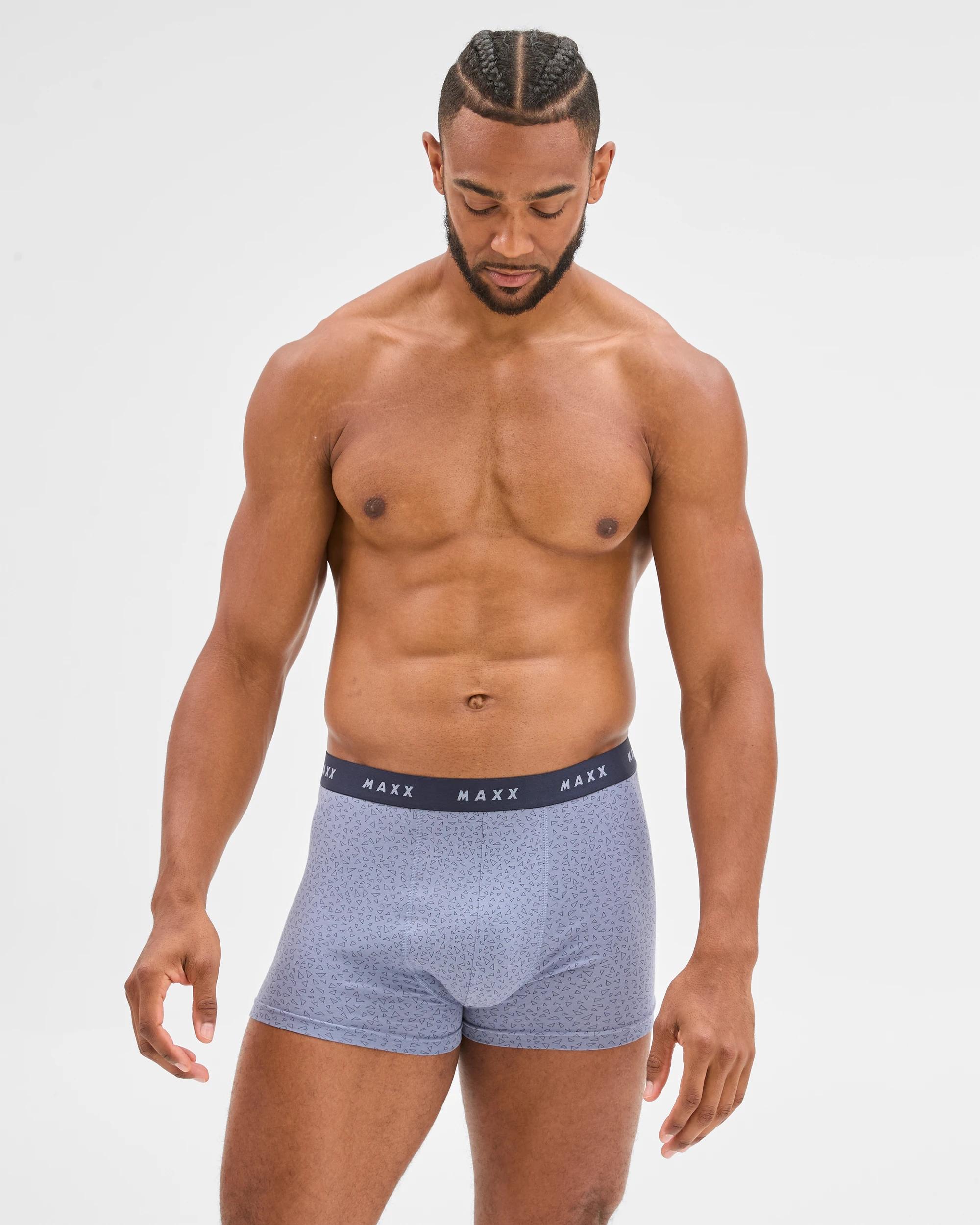 2 Maxx Australian Cotton 3 Pack Hipster Trunks GEO, 2 of 4