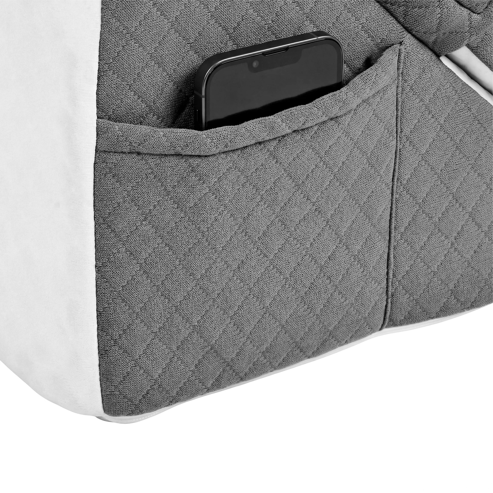 4 Advwin Bed Wedge Pillow Set 4 Pcs Adjustable Foam Reading Pillow - White, 4 of 9