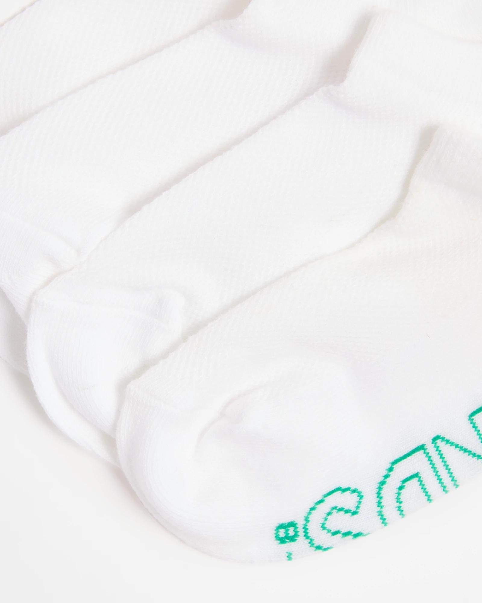 2 Women's Logo Lightweight No Show Socks 4 Pack - Bonds WHITE, 2 of 3