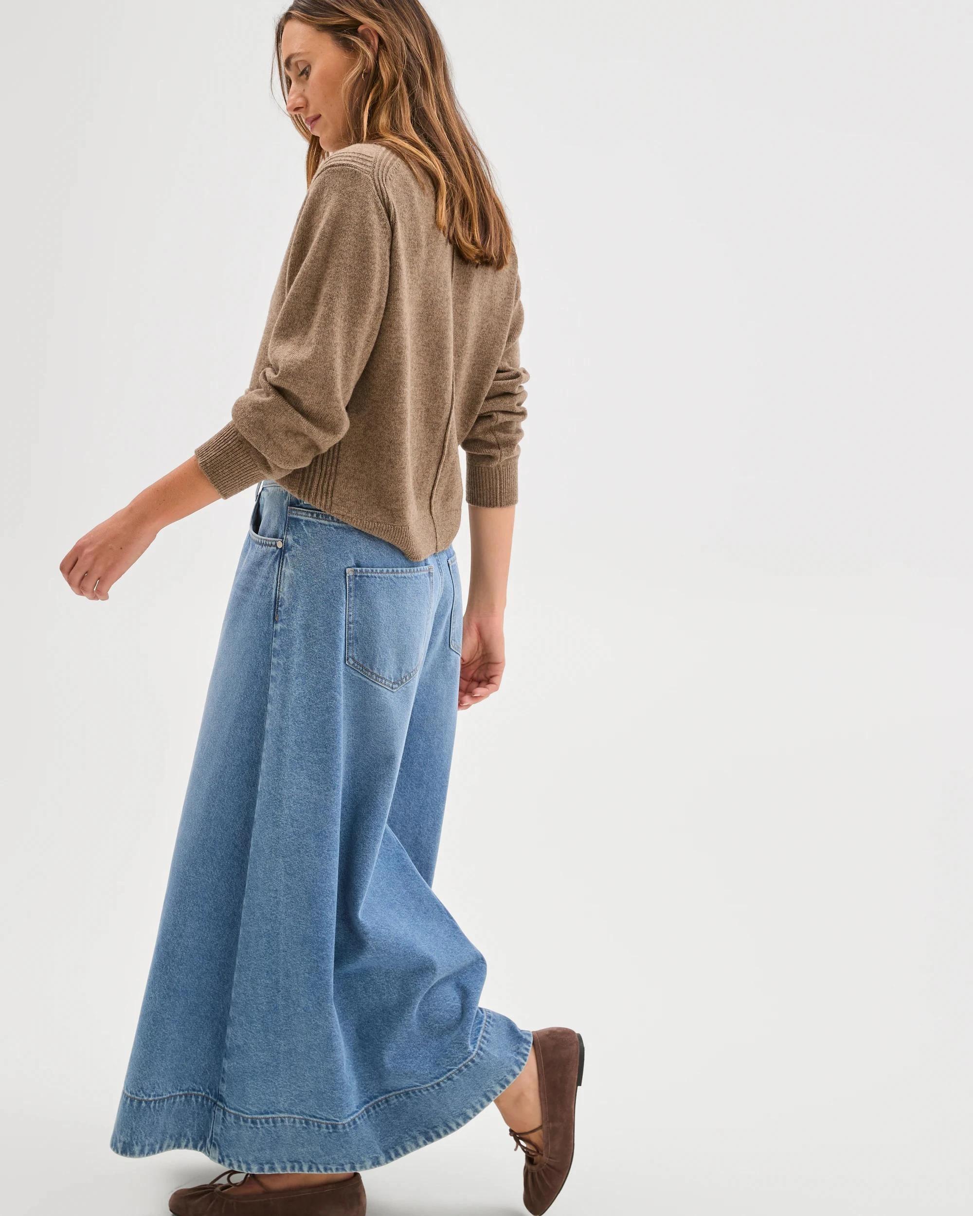 3 Target Denim Denim Maxi Skirt VINTAGE INDIGO, 3 of 6