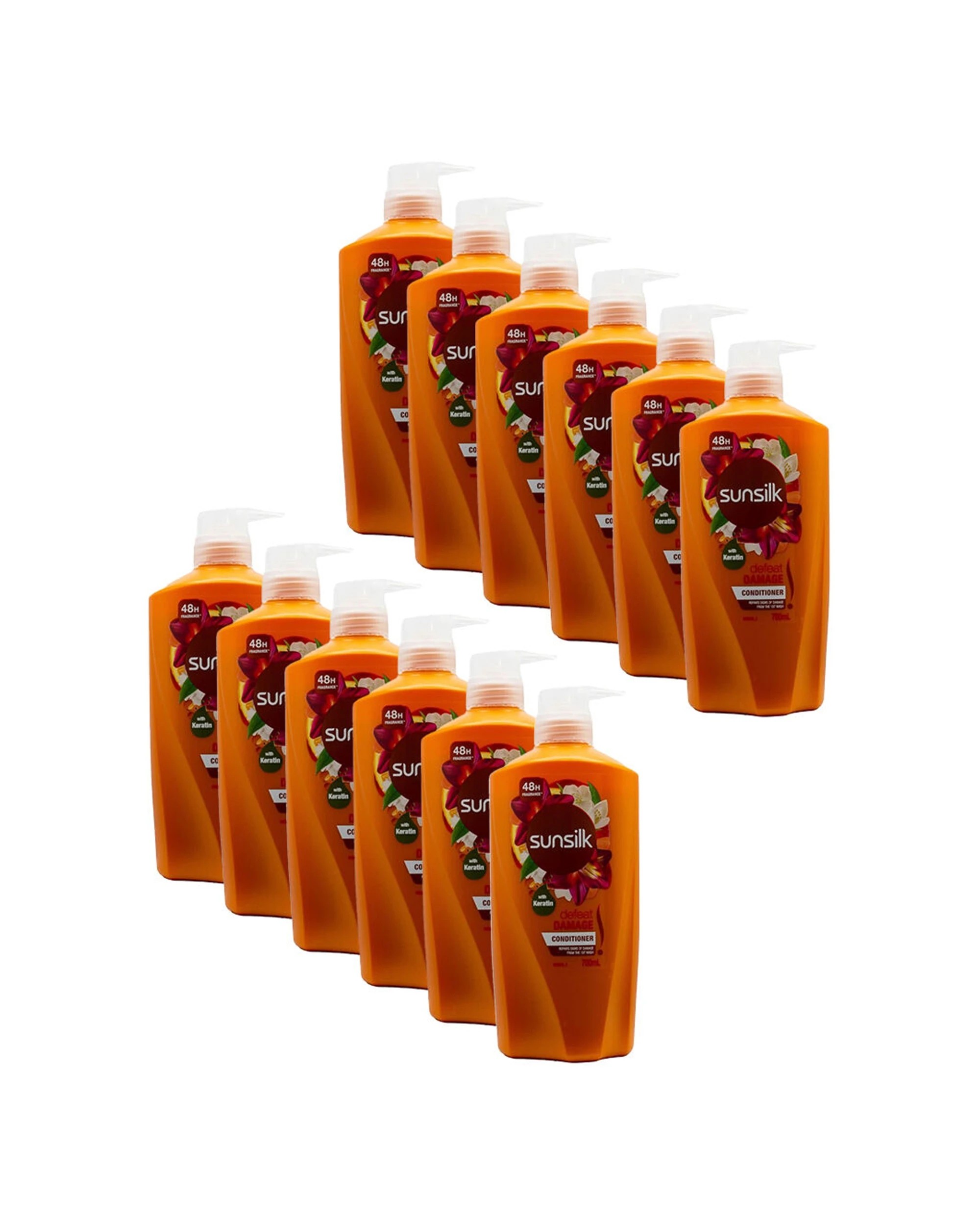 1 Sunsilk 12PK Defeat Damage Strengthening Hair Conditioner Hydrating 700ml - Multi, 1 of 3