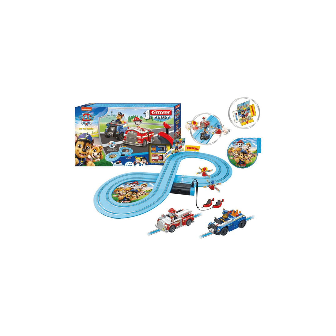 1 Carrera First Paw Patrol - On The Track Slot Car Racing Set Kids Toy 2.4m
 - multi, 1 of 5