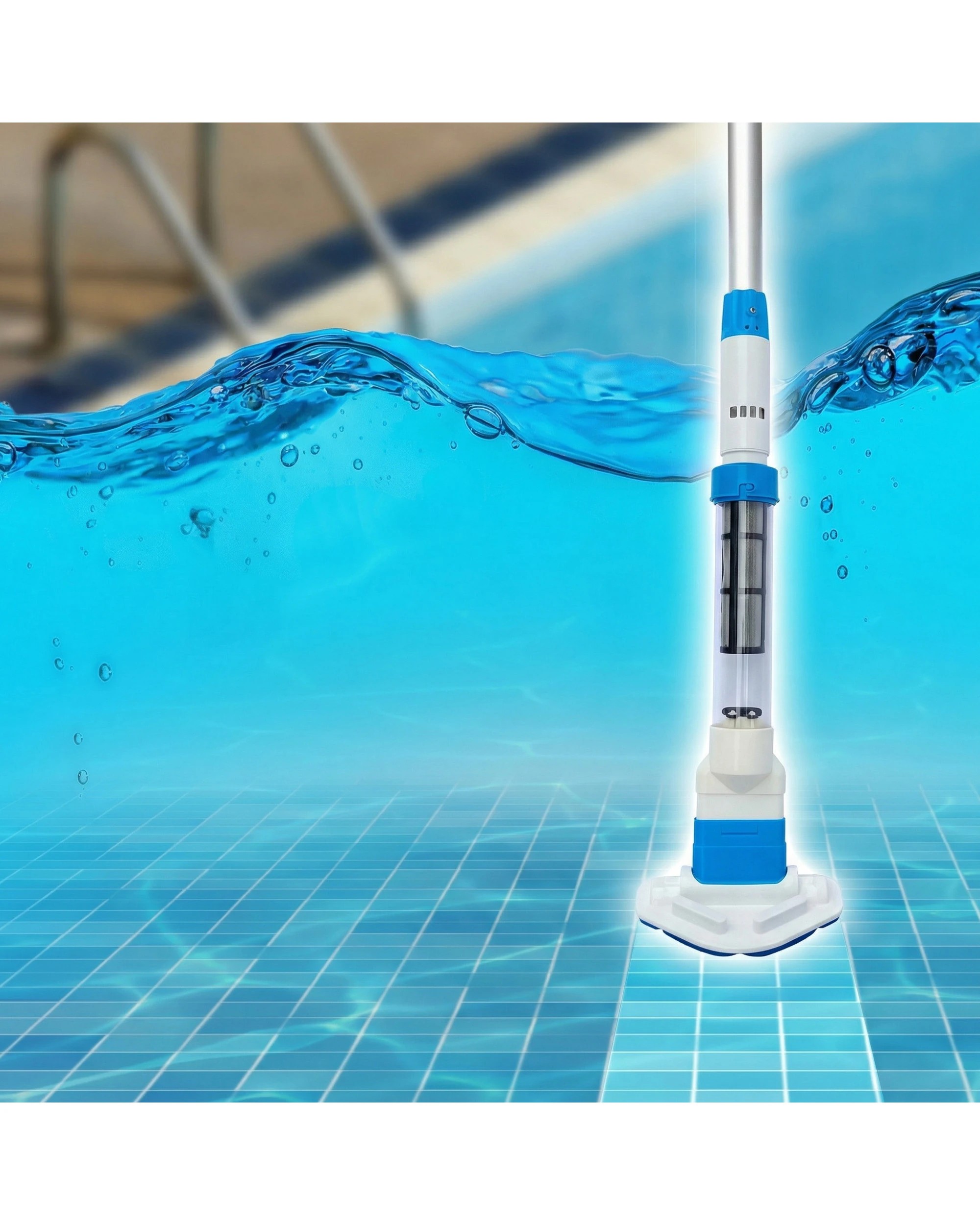 4 Aquajack 127 Portable Rechargeable Spa and Pool Vacuum Cleaner - Blue, 4 of 9