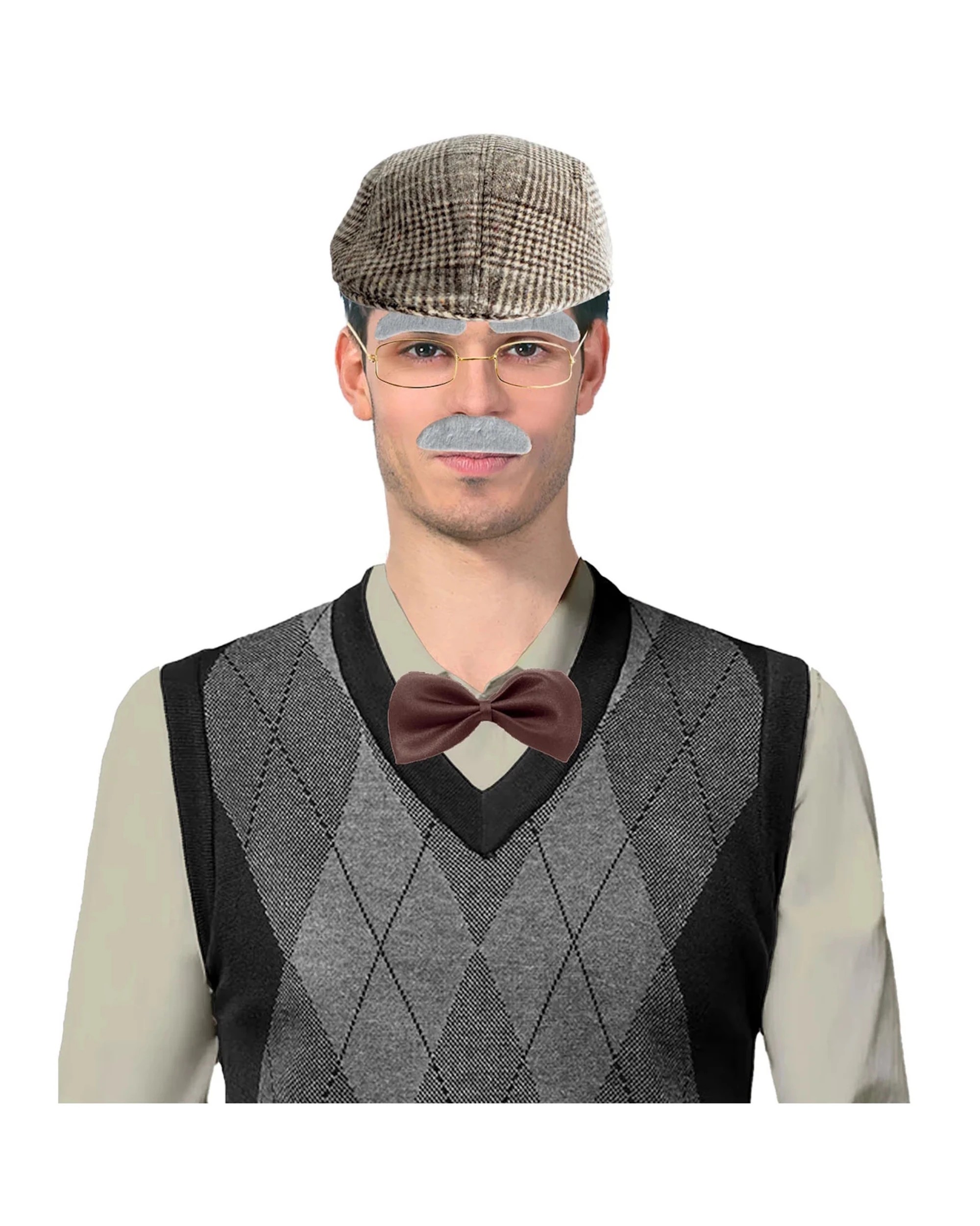 1 JD Party Grandpa Costume Accessory Set - One Size - Brown, 1 of 3