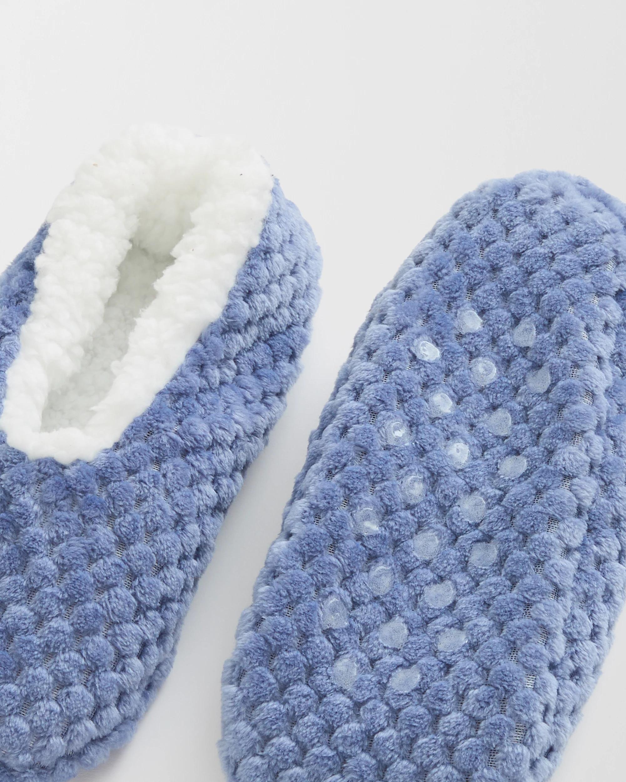 3 Target Woman Sockette Slipper Socks BLUE, 3 of 4