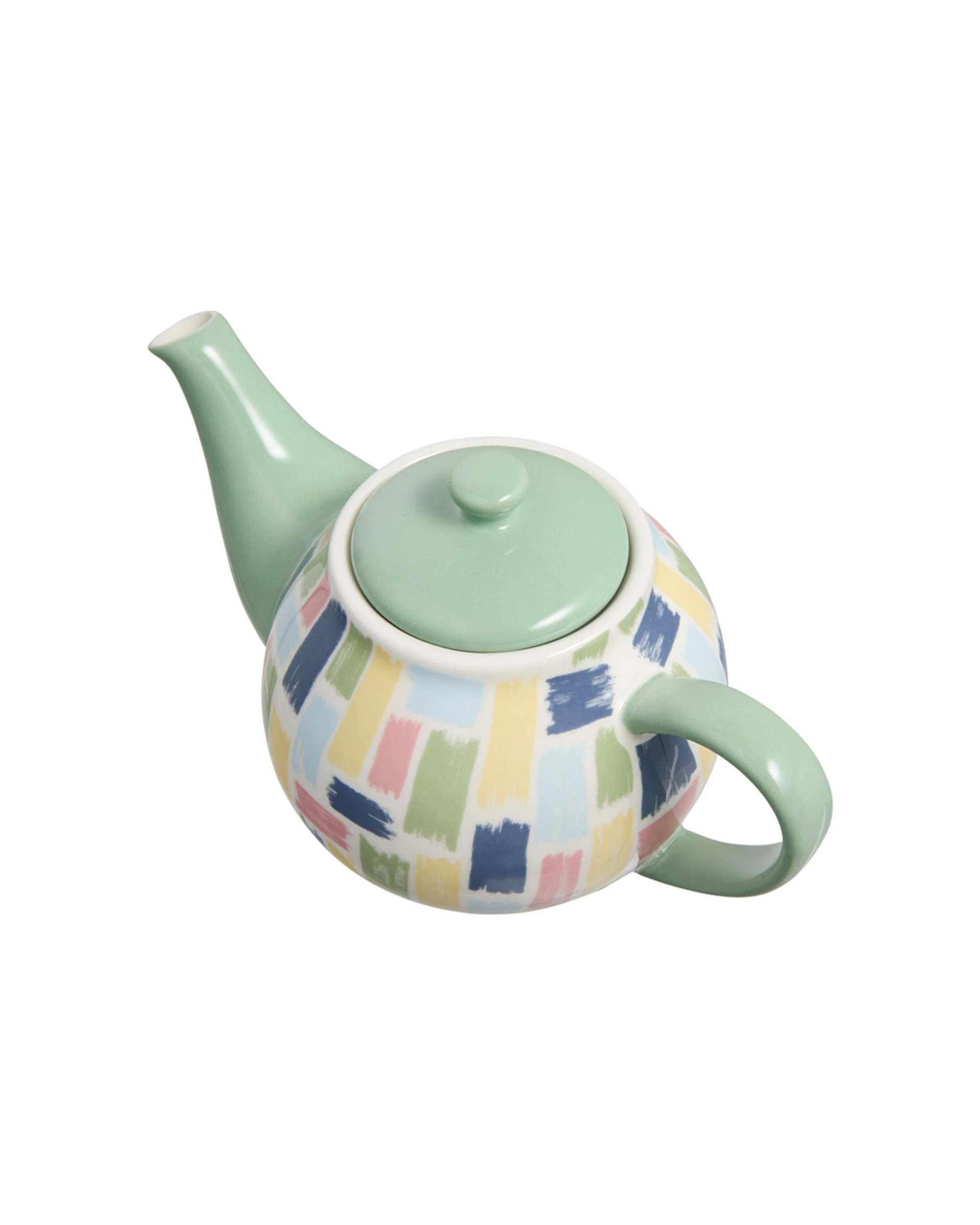 2 Maxwell & Williams Olde English Quality Porcelain Teapot 650ml Brush Stroke - Multi, 2 of 4