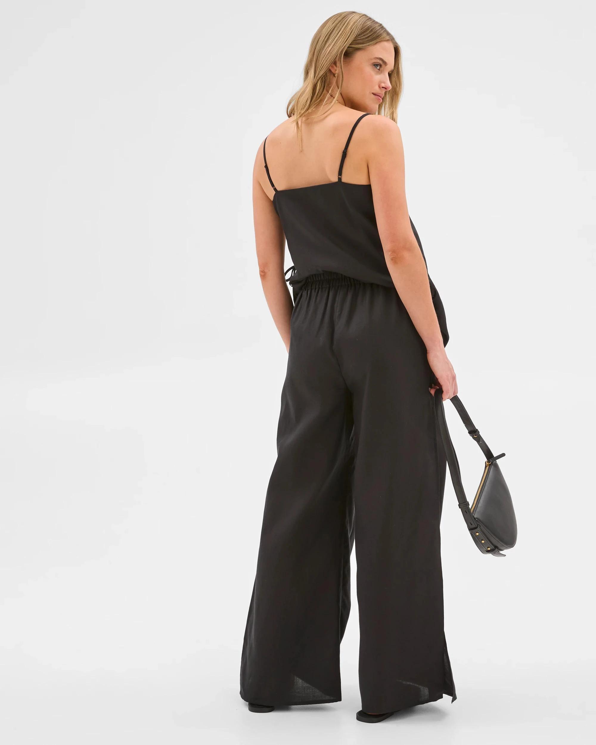 4 Lily Loves Wide Leg Split Pants BLACK, 4 of 6