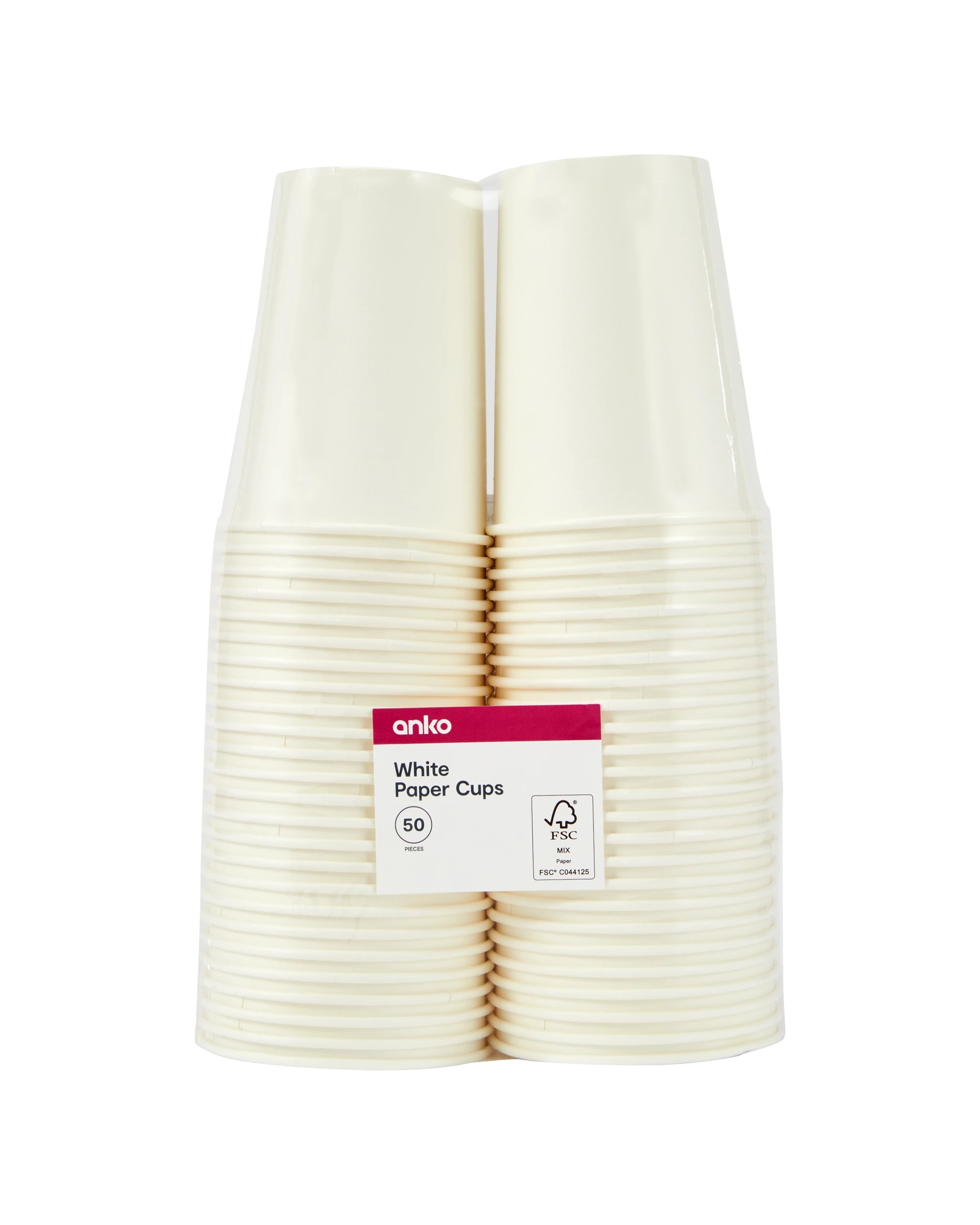 3 50 Pack White Paper Cups, 3 of 3