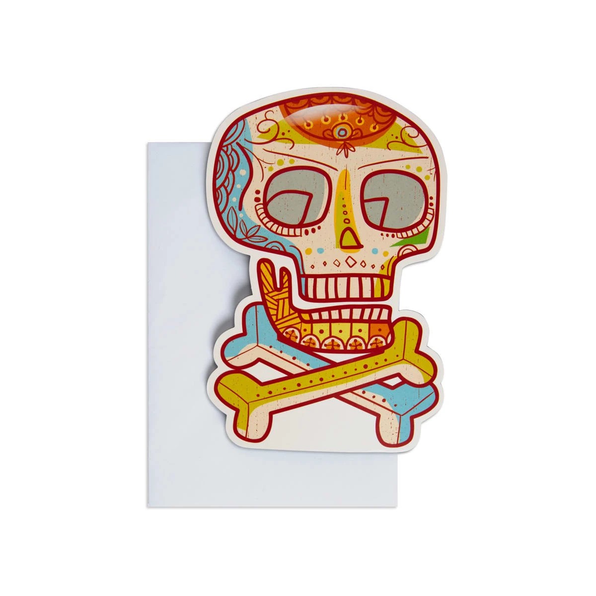1 Hallmark Interactive Birthday Card - Bad to the Bone Skull, 1 of 4