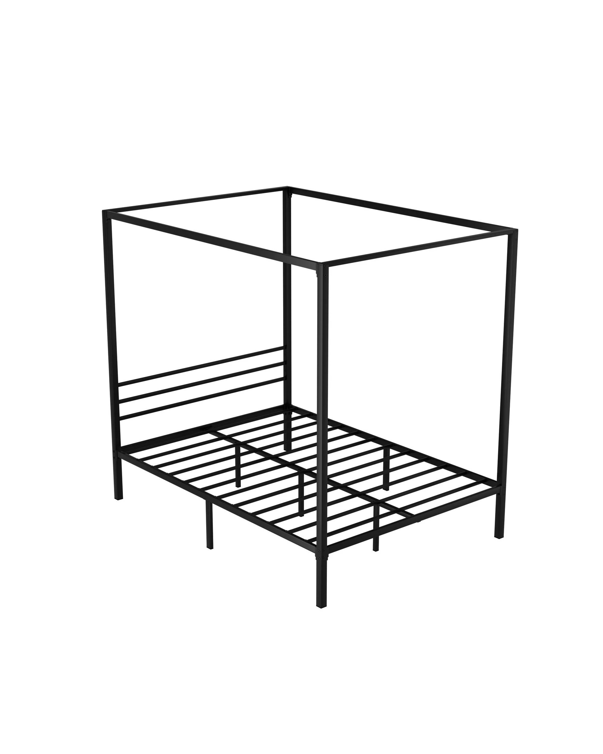 1 Artiss Bed Frame Double Size Metal Frame Pochy
 - Black, 1 of 4