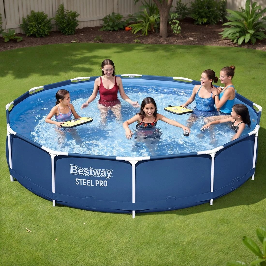 2 Bestway Swimming Pool 366x76cm w/ Filter Pump 6473L - Multi, 2 of 9