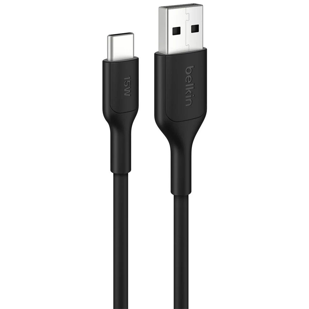 1 Belkin BoostCharge USB-C to USB-A Cable 3m Black, 1 of 3
