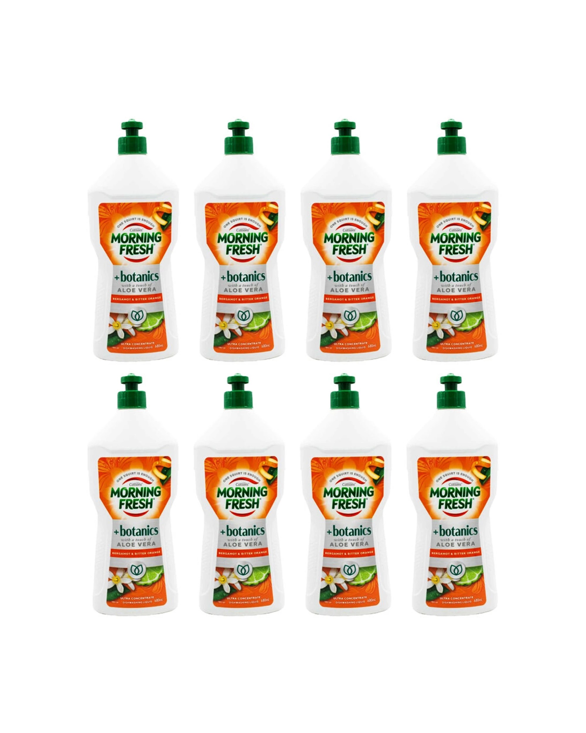 1 Morning Fresh 8PK Botanics Dishwashing Liquid 680ml Bergamot Bitter Orange - Multi, 1 of 3