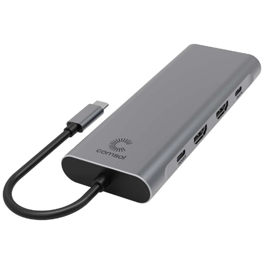 1 Comsol USB-C to Dual 4K HDMI Multiport Adaptor, 1 of 5