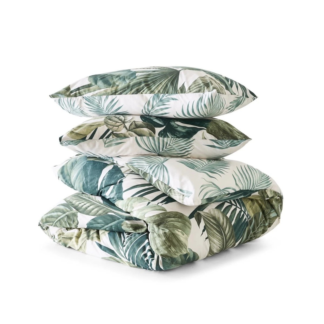 6 Bryony Cotton Rich Reversible Quilt Cover Set - Queen Bed, Green, 6 of 8