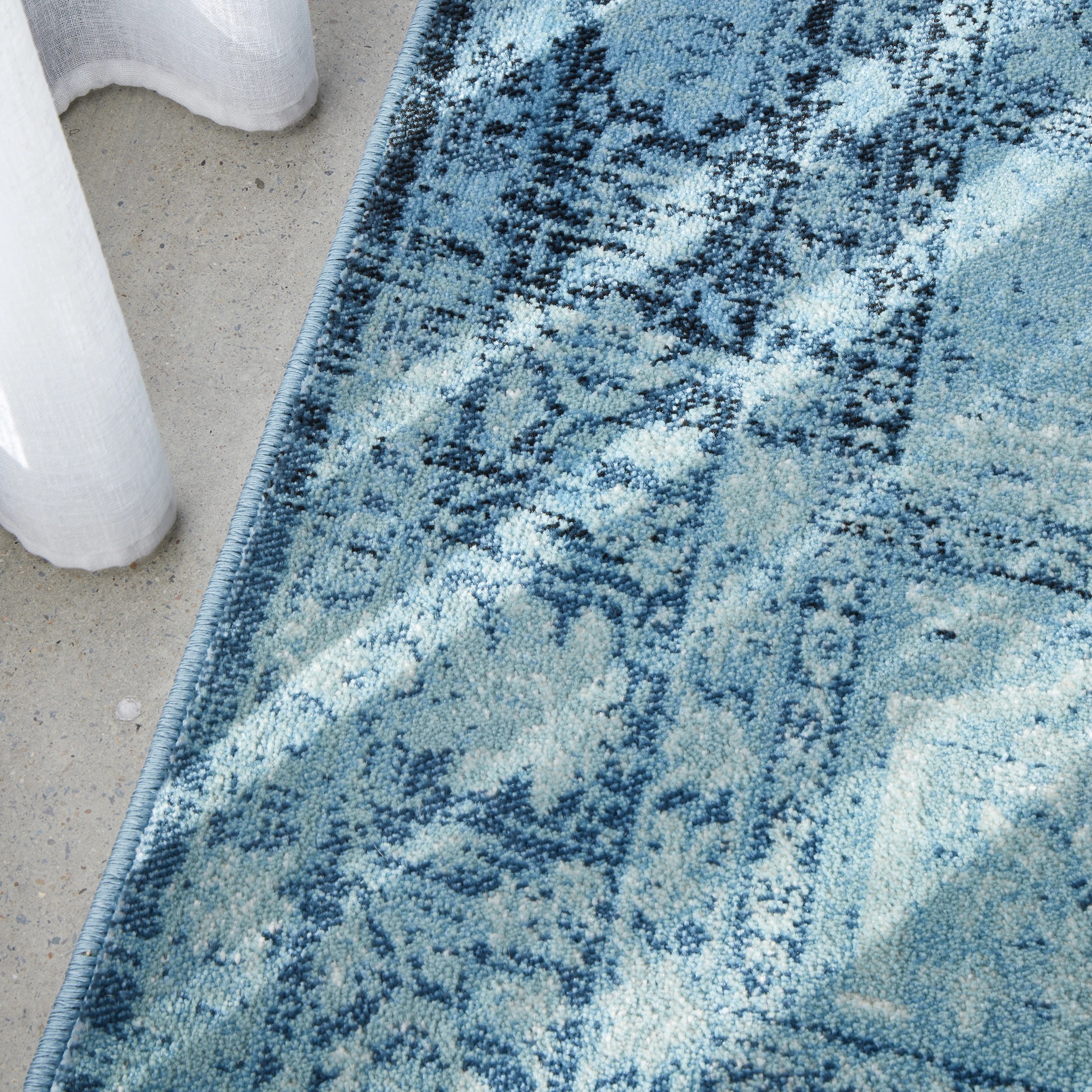 3 Common Ground Rugs Siren 6106 290x200cm - Large Indoor Floor Rug - Blue, 3 of 6