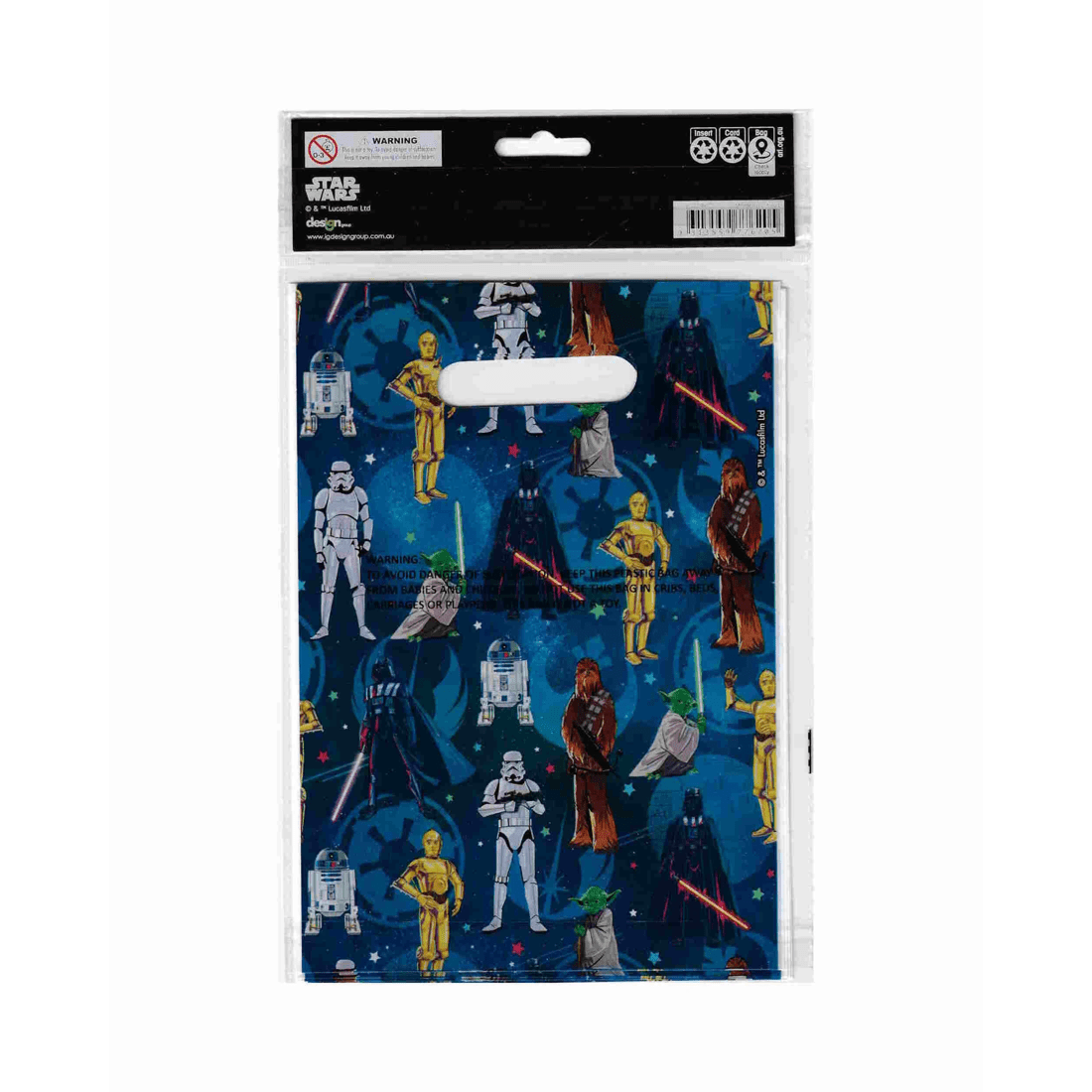 3 Design Group Star Wars May The Force Be With You Lolly/Treat Bags Pack of 8, 3 of 3