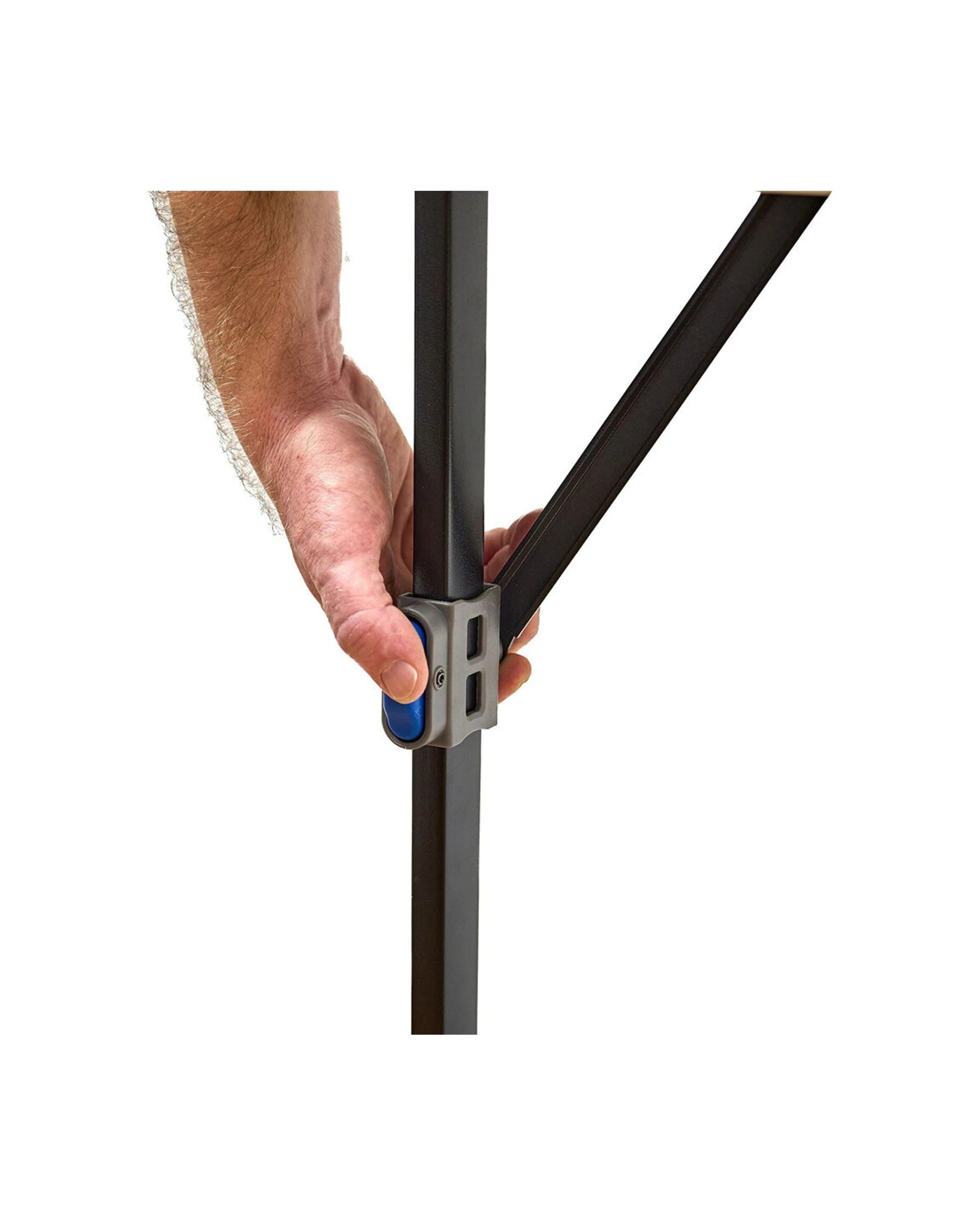 3 Quest Versalite 86 Square Multi Height Table Folding With Carry Handle - Grey, 3 of 7