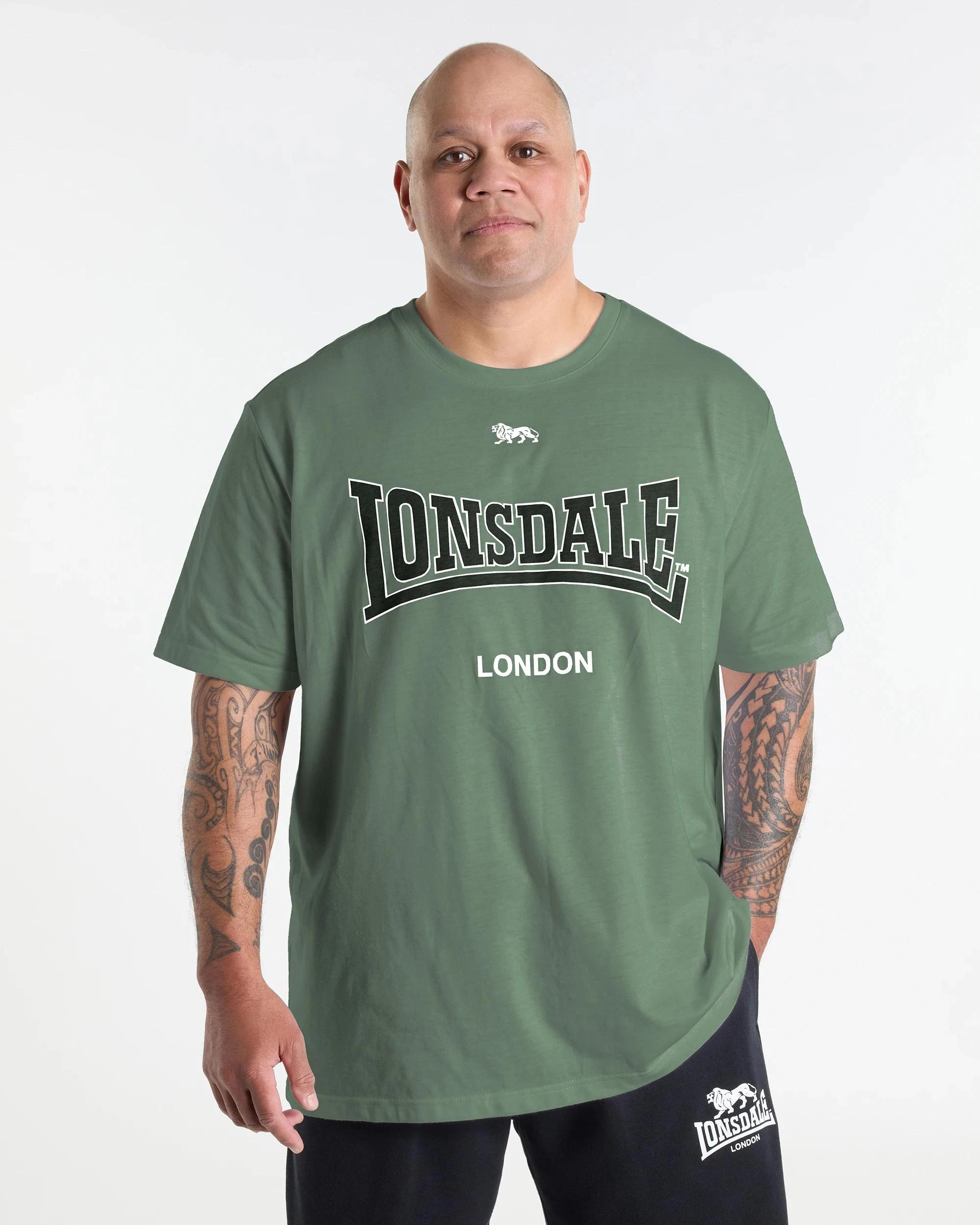 1 Plus Size Active T-Shirt - Lonsdale London SAGE, 1 of 4