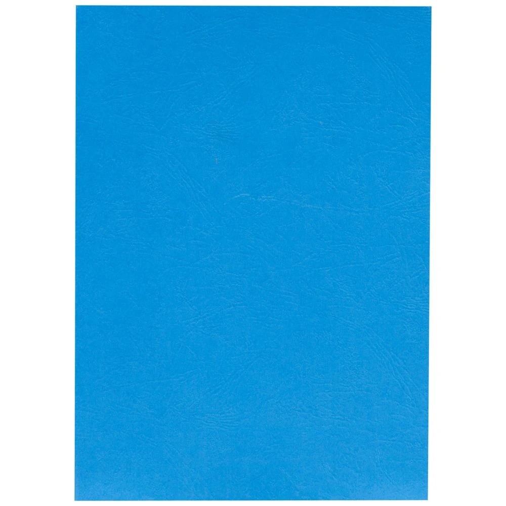 2 GBC A4 Back Binding Cover Leathergrain Blue 100 Pack, 2 of 3